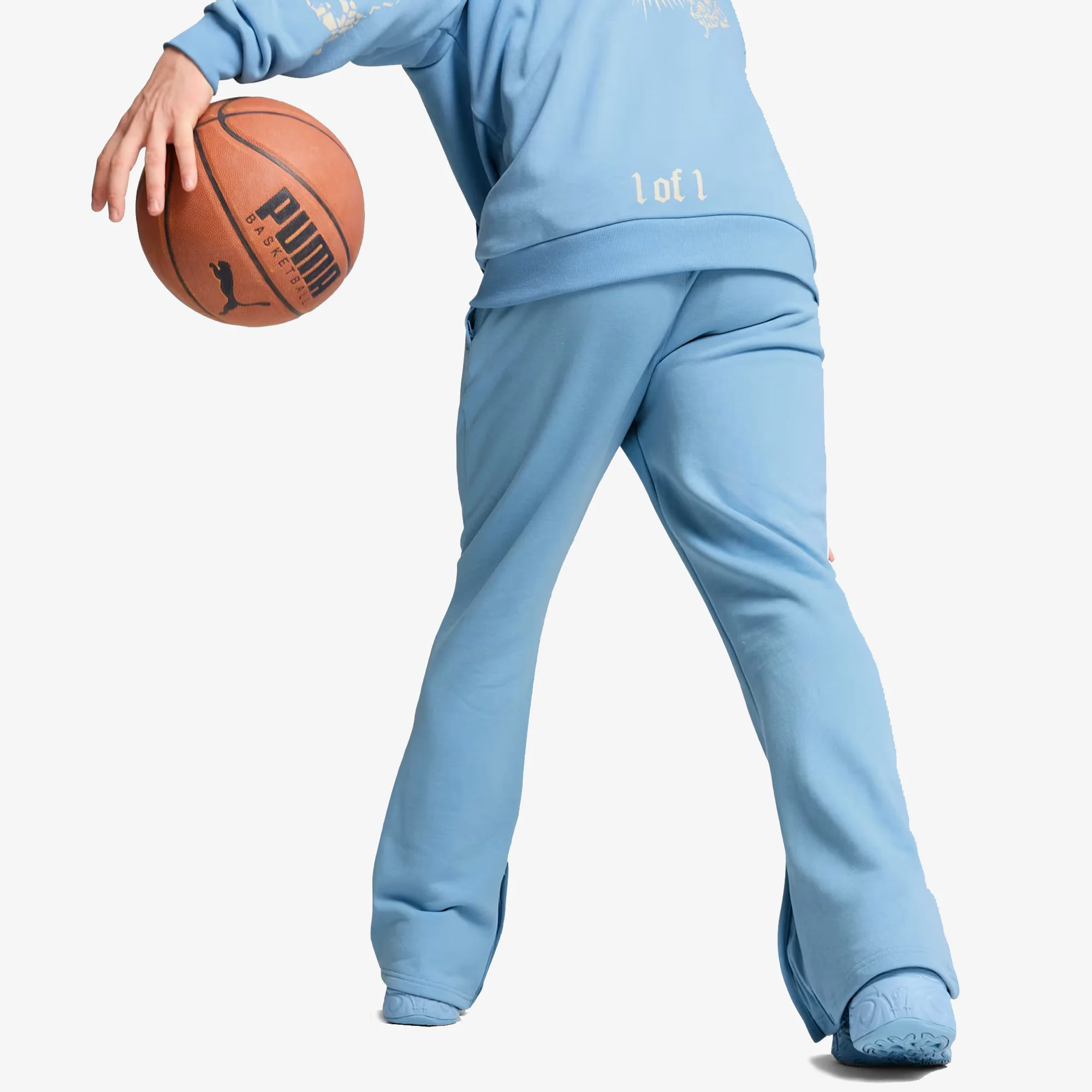 PUMA | HOOPS X LF MOSIAC PANT { TEAM LIGHT BLUE - Image 2