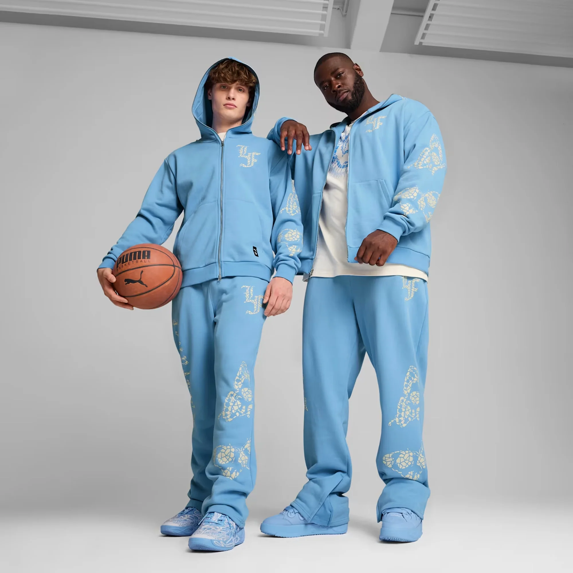 PUMA | HOOPS X LF MOSIAC PANT { TEAM LIGHT BLUE - Image 6