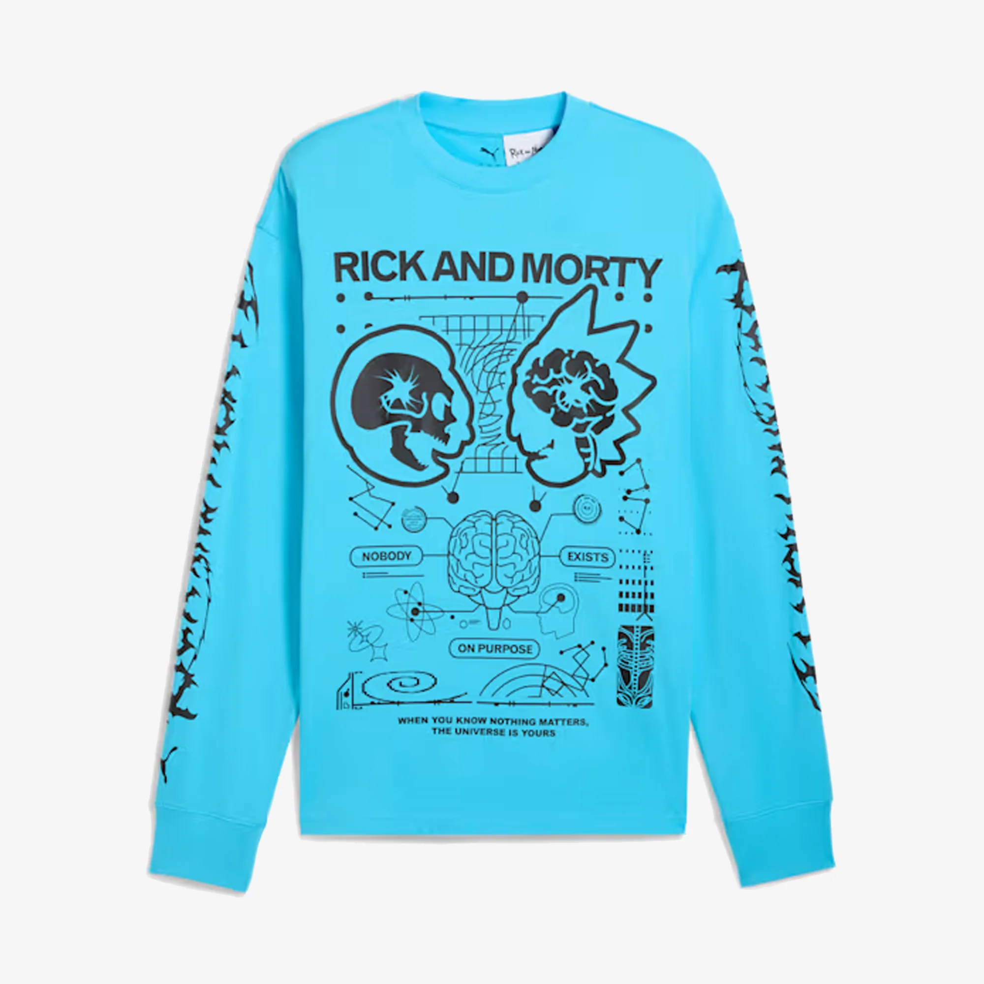 PUMA | x RICK AND MORTY LONG SLEEVE { BLUE - Image 2