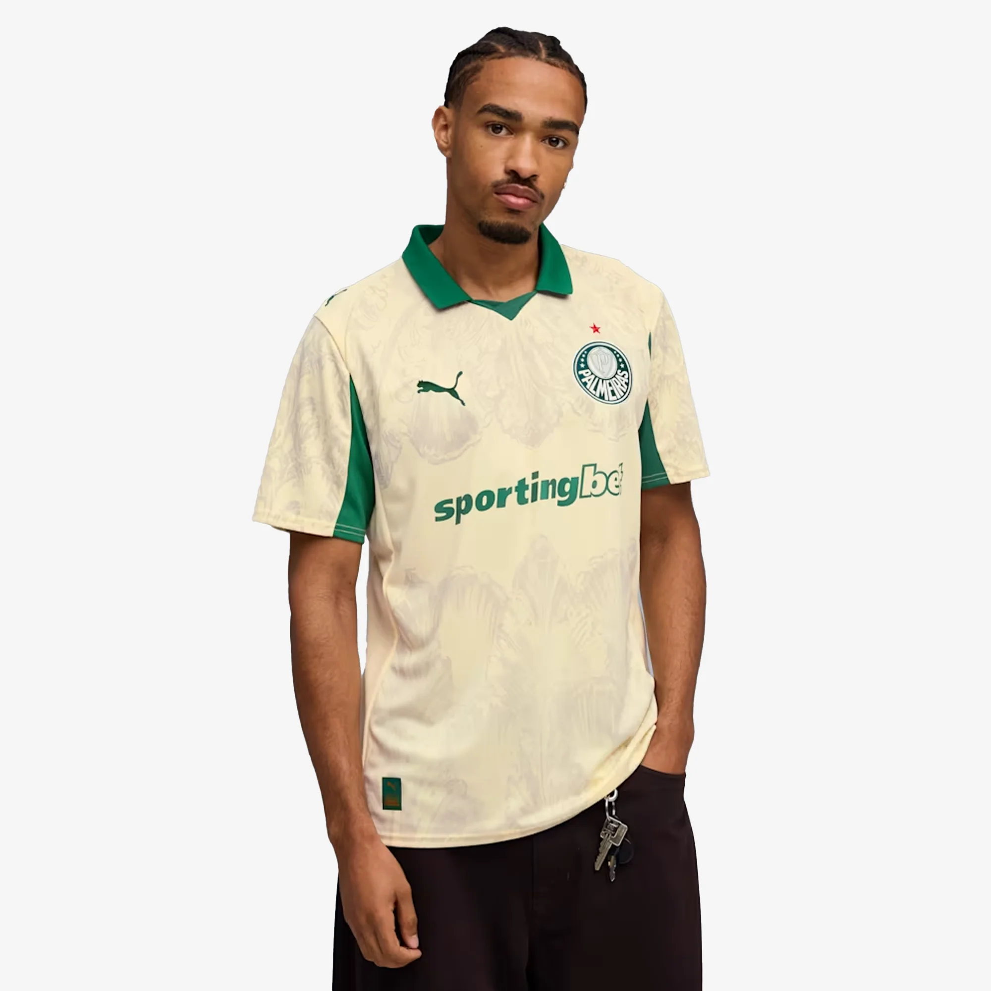 PUMA | KIDSUPER x SE PALMEIRA JERSEY { CREAM