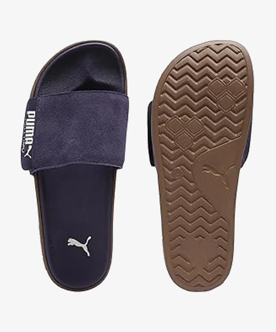 Puma | LEADCAT 2.0 PALERMO FOIL SLIDES { DEEP PLUM/WARM WHITE GUM - Image 2