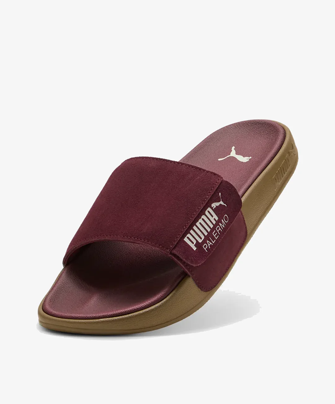 Puma | LEADCAT 2.0 PALERMO FOIL SLIDES { RUBY SHIMMER-ALPINE SNOW-GUM - Image 3