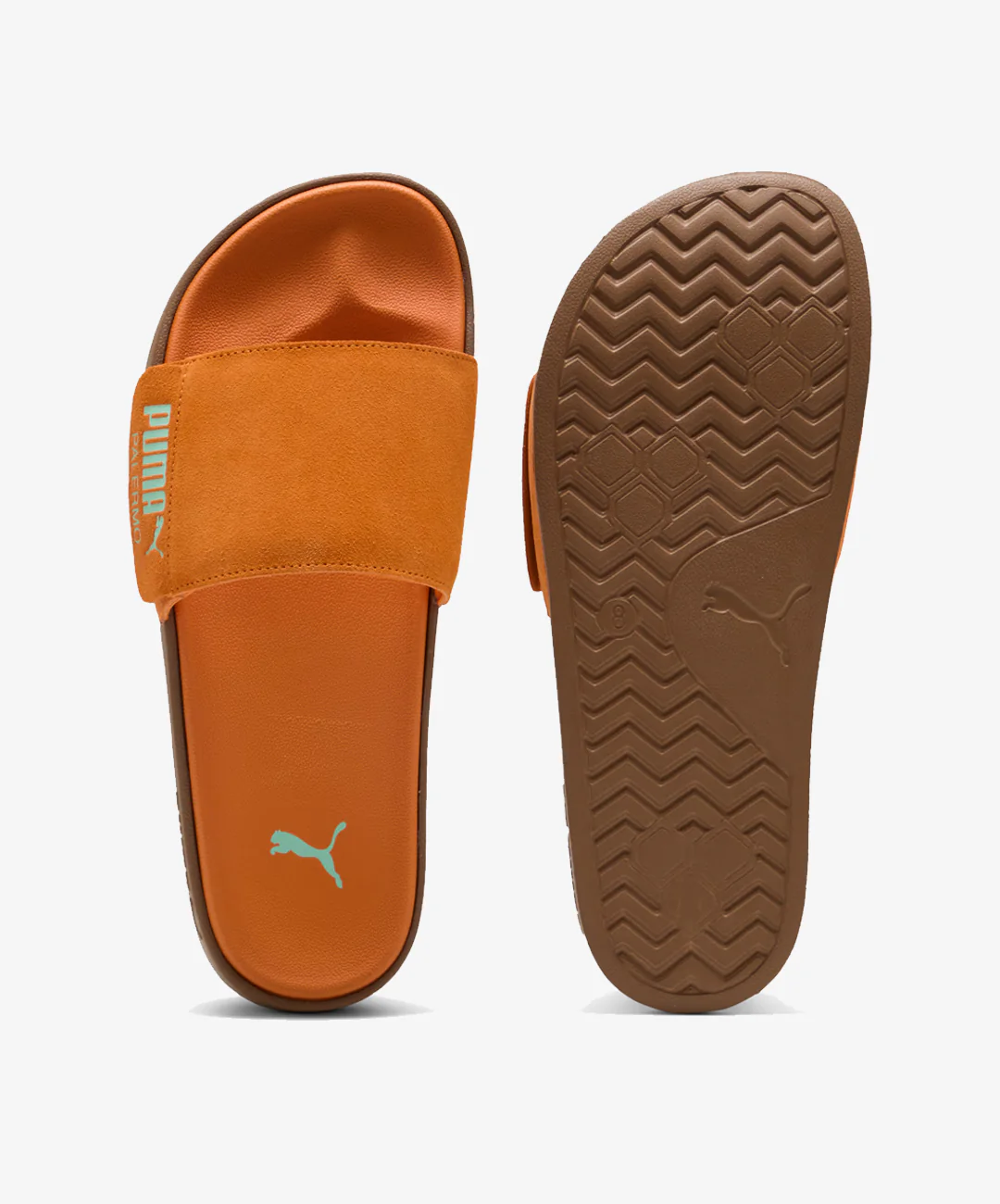 Puma | LEADCAT 2.0 PALERMO FOIL SLIDES { VERMILLION MINT/JELLY GUM - Image 2