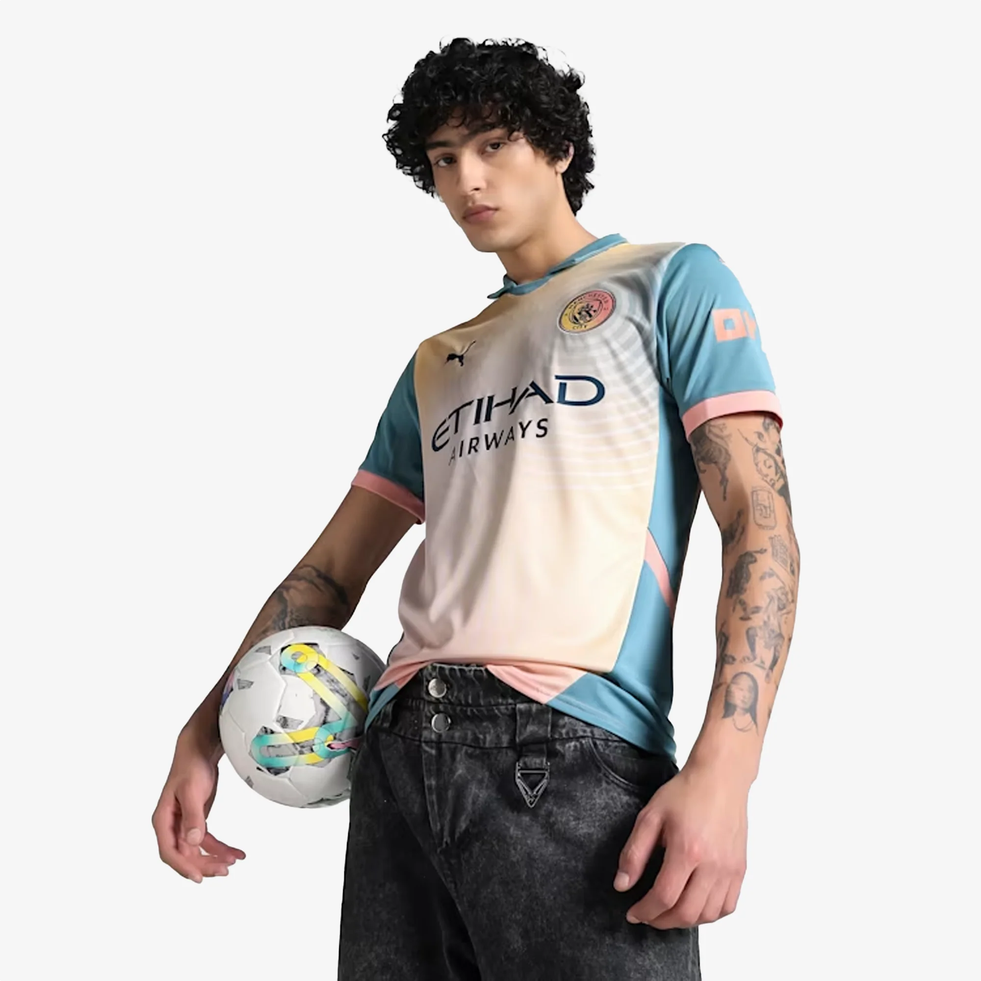 PUMA | MANCHESTER CITY 24/25 FOURTH FOOTBALL JERSEY { BOLD BLUE