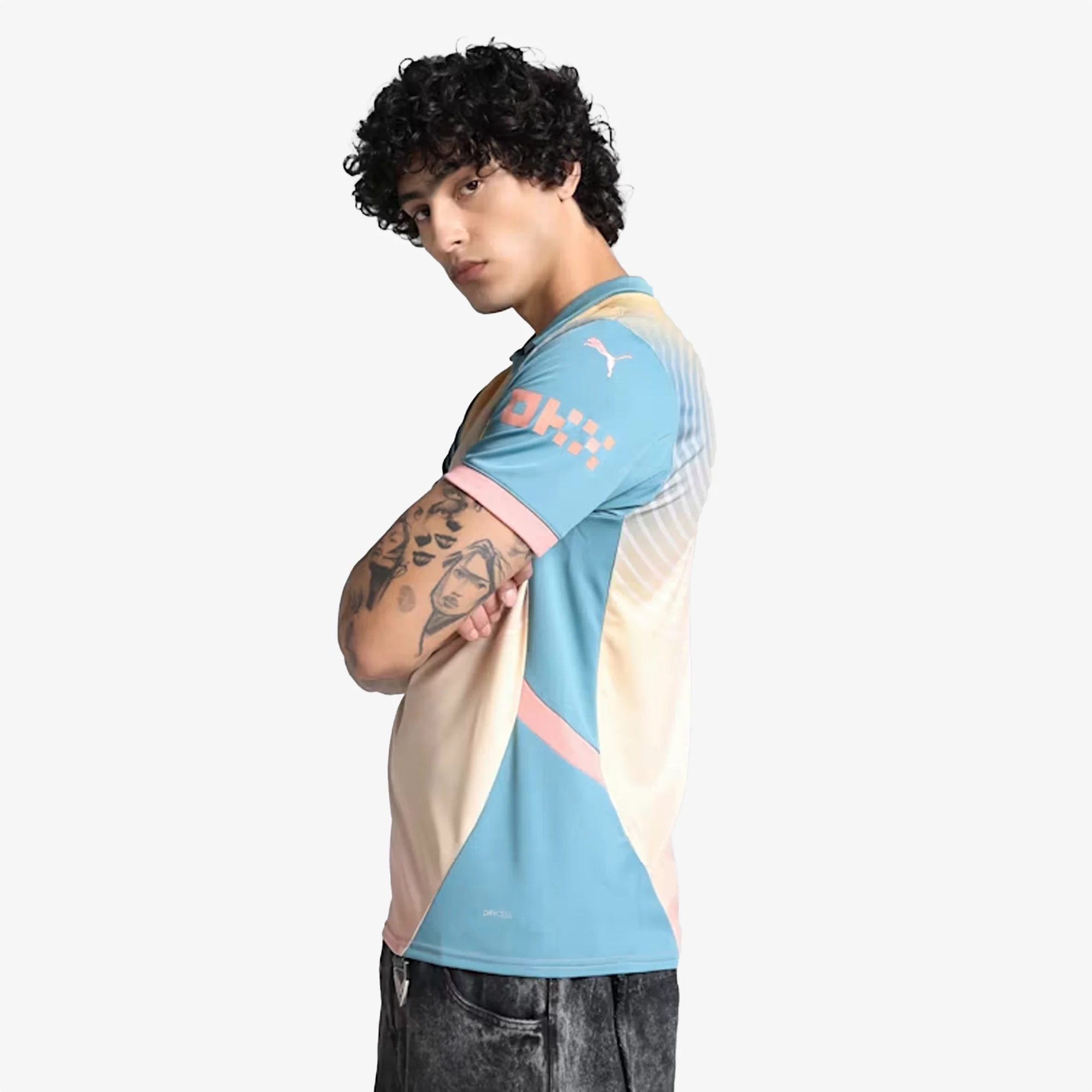 PUMA | MANCHESTER CITY 24/25 FOURTH FOOTBALL JERSEY { BOLD BLUE - Image 3