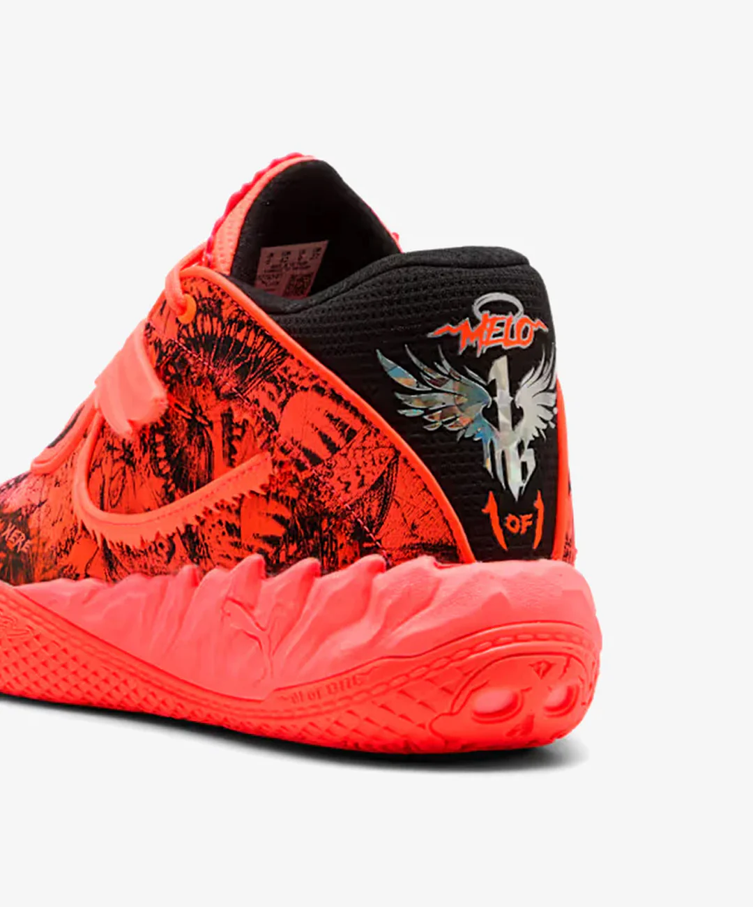 PUMA | MB.05 FLUTTER MID BASKETBALL { GLOWING RED/PUMA BLACK - Image 5