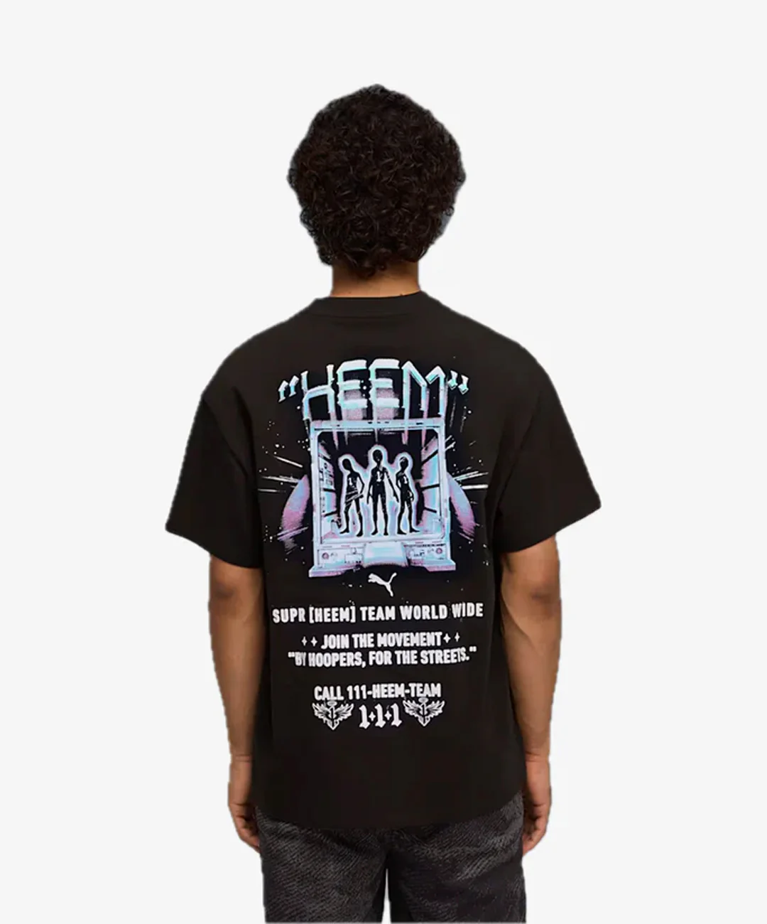 PUMA | MELO X HIVE TEE { PUMA BLACK - Image 2