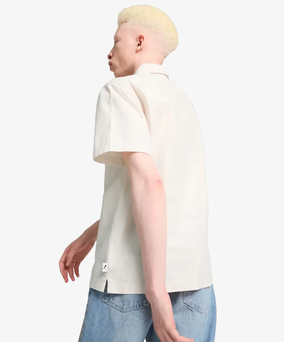 PUMA | MMQ HALF-ZIP SHIRT { ALPINE SNOW - Image 2