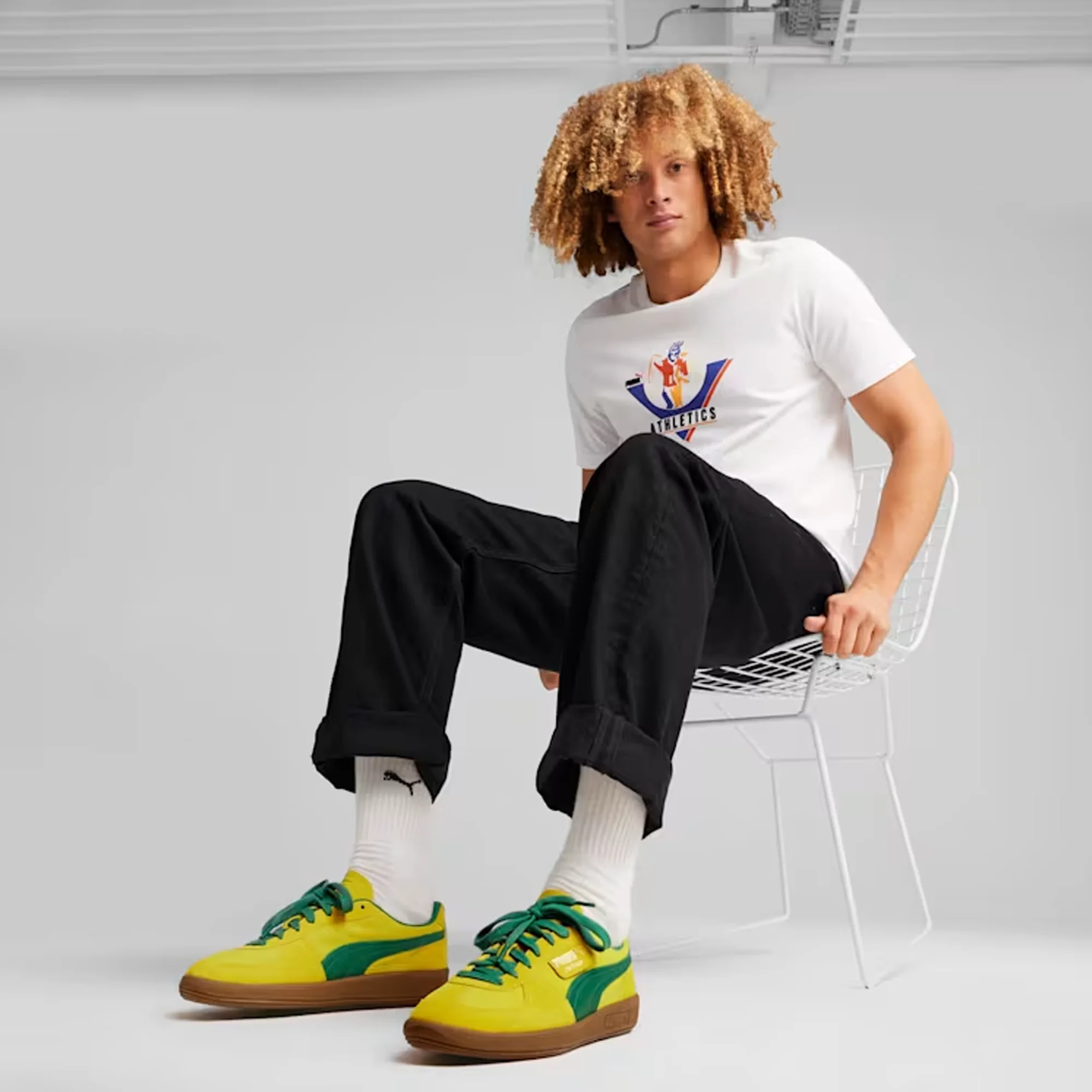PUMA | PALERMO CLASSIC COMFORT LOW BOOT { PELE YELLOW-GREEN - Image 2