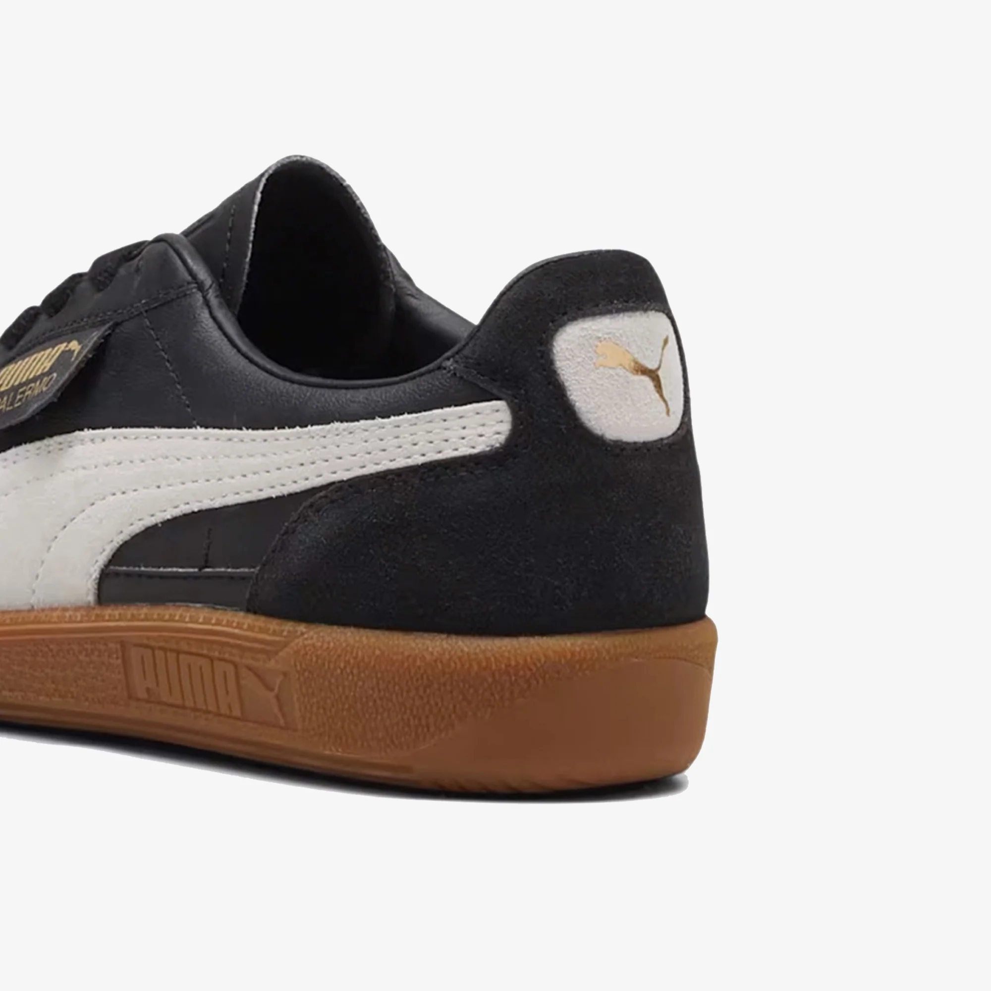 PUMA | PALERMO LTH { PUMA BLACK\FEATHER GRAY-GUM - Image 5
