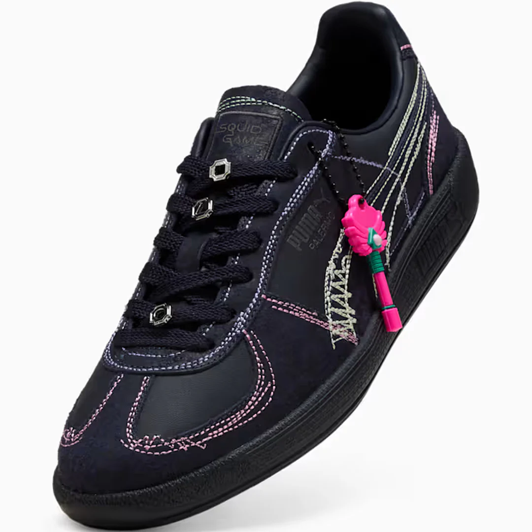 PUMA | PALERMO SQUID GAME LEATHER { NAVY/BRIGHT MELON - Image 5