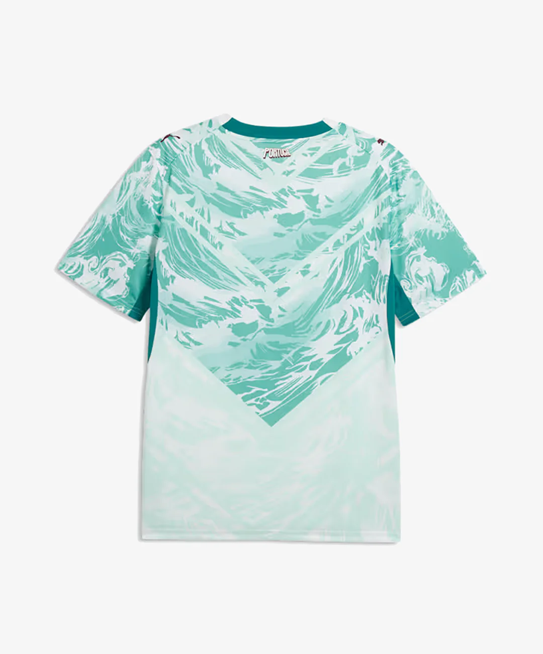 PUMA | PORTUGAL AWAY SOCCER JERSEY { PUMA WHITE/GREEN LAGOON - Image 2