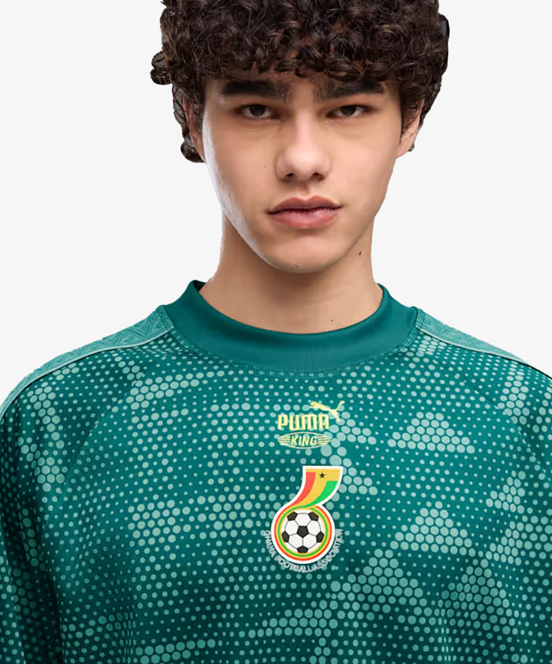 PUMA | PUMA x GHANA x SALEHE BEMBURY JERSEY { EMERALD ICE - Image 3