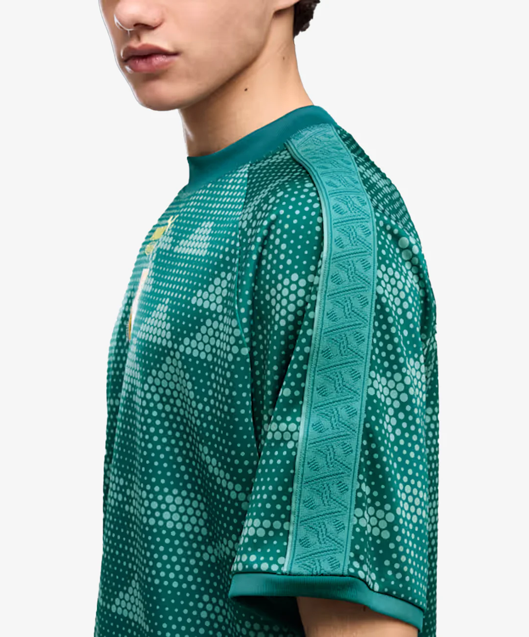 PUMA | PUMA x GHANA x SALEHE BEMBURY JERSEY { EMERALD ICE - Image 4