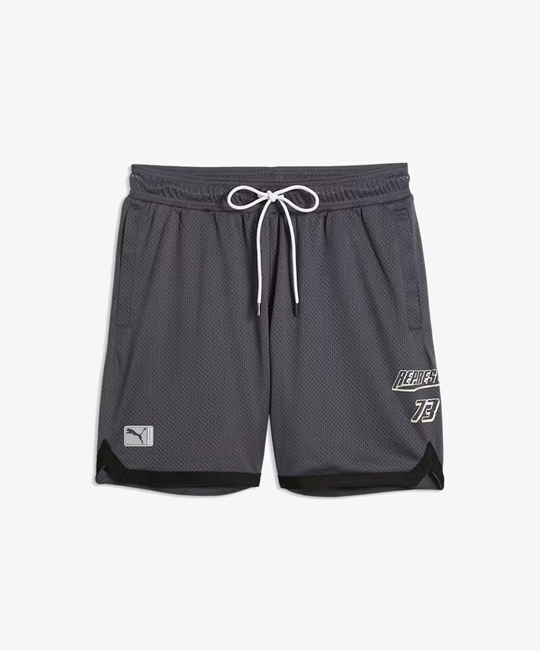 PUMA | REPRESENT OVERSIZED SHORTS { GALACTIC GRAY - Image 5