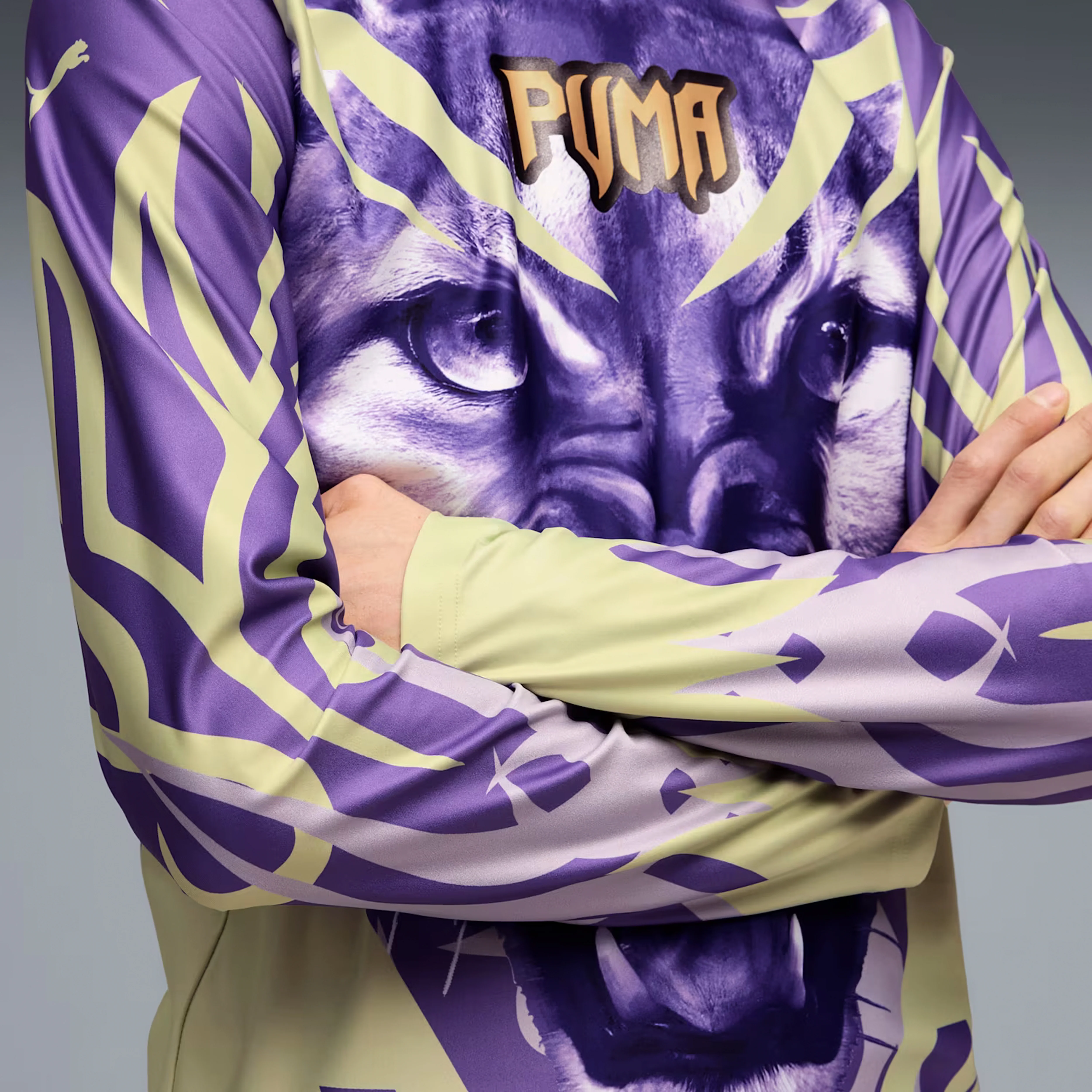 PUMA | SPECIAL ITEMS JERSEY LONG SLEEVE JERSEY { DARK AMETHYST-AOP - Image 6