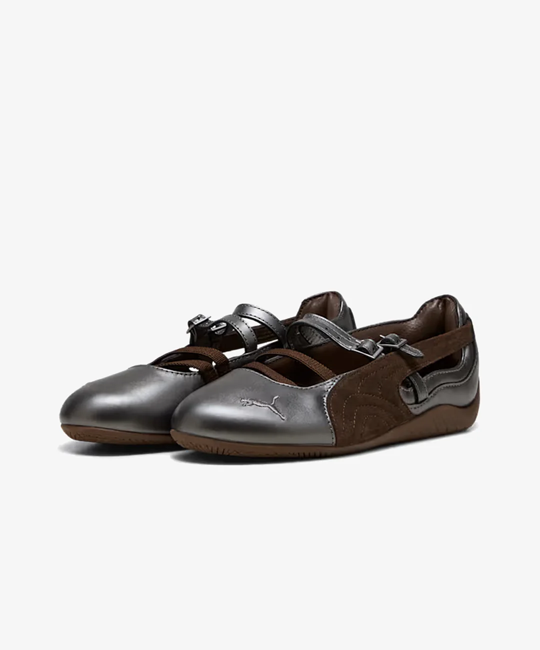 PUMA | SPEEDCAT BALLET LUX METALLIC LEATHER { CHOCOLATE-GUM - Image 2