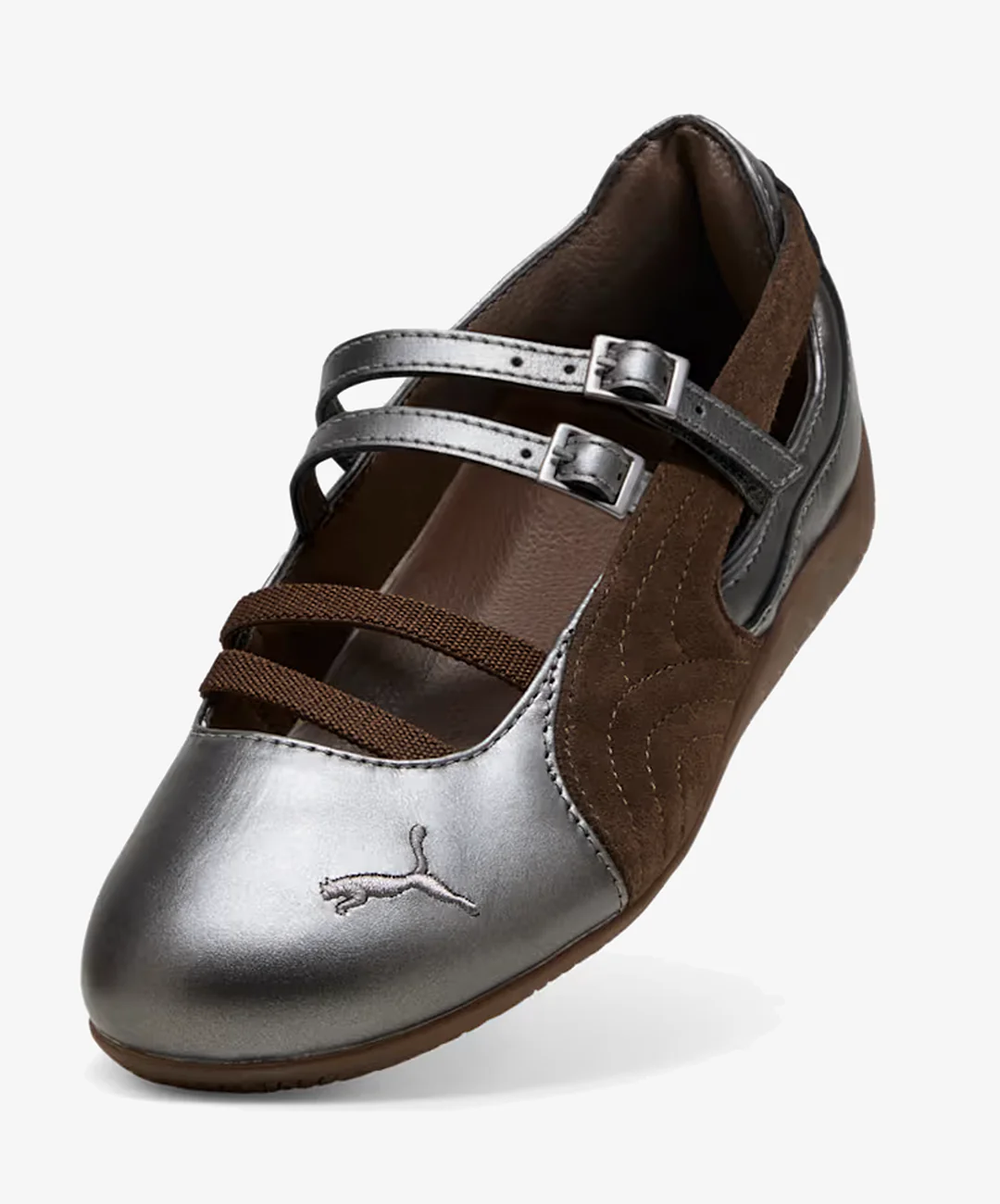 PUMA | SPEEDCAT BALLET LUX METALLIC LEATHER { CHOCOLATE-GUM - Image 4