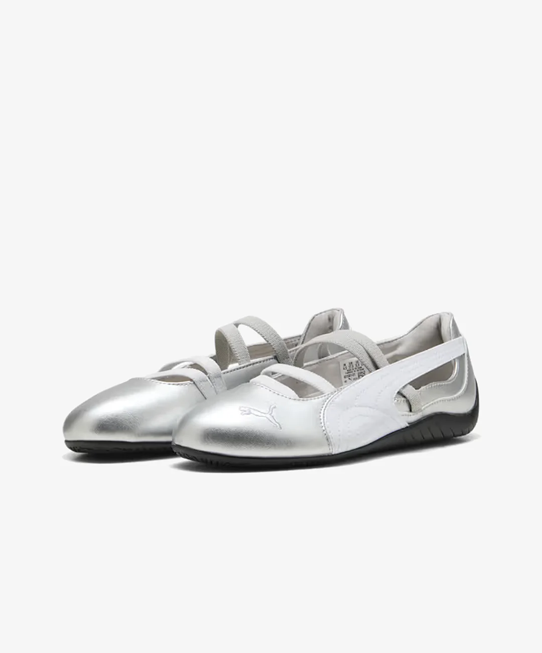 PUMA | SPEEDCAT BALLET METALLIC { SILVER-PUMA WHITE - Image 3