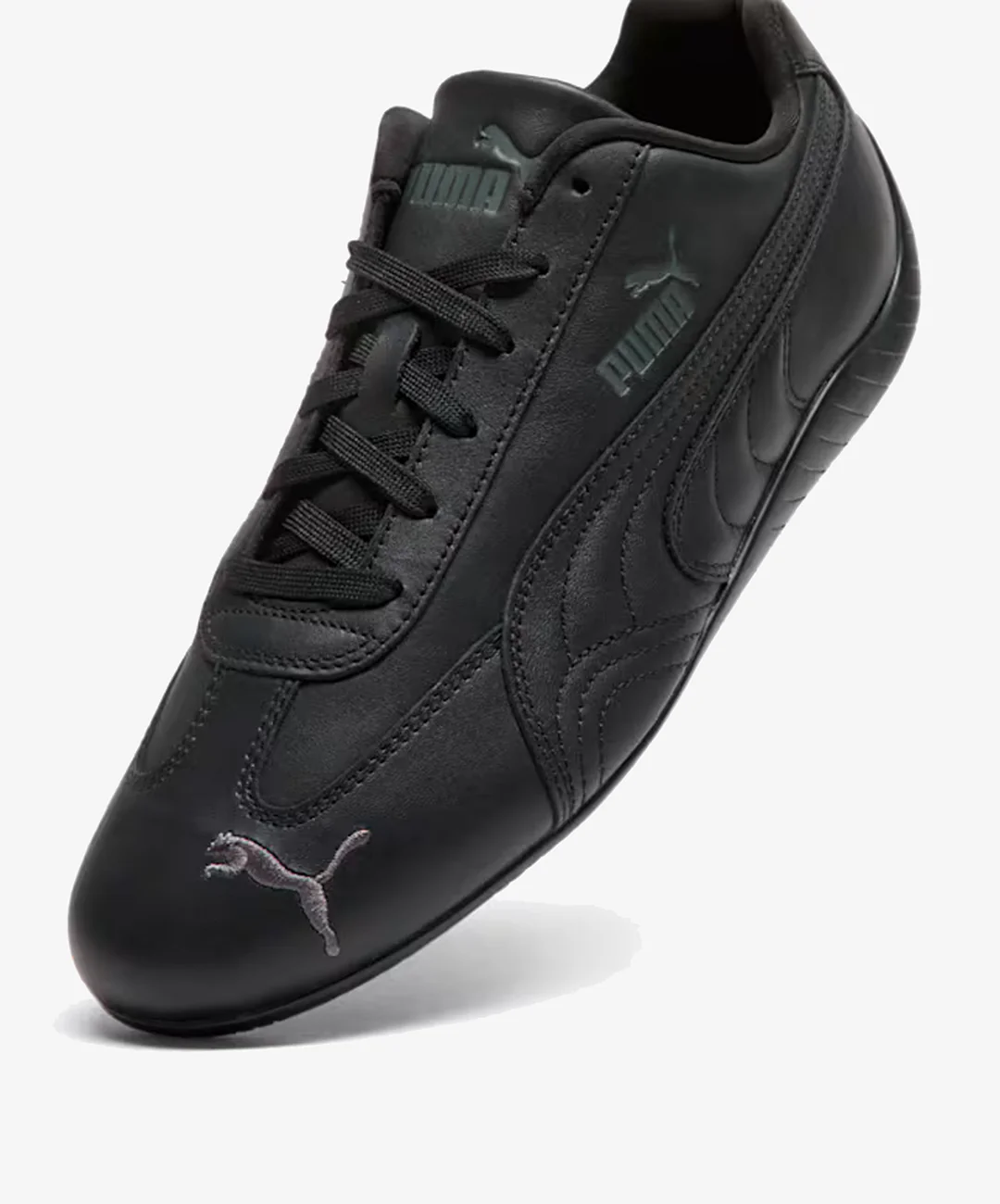 PUMA | SPEEDCAT FULL LEATHER { BLACK/SHADOW GRAY - Image 4
