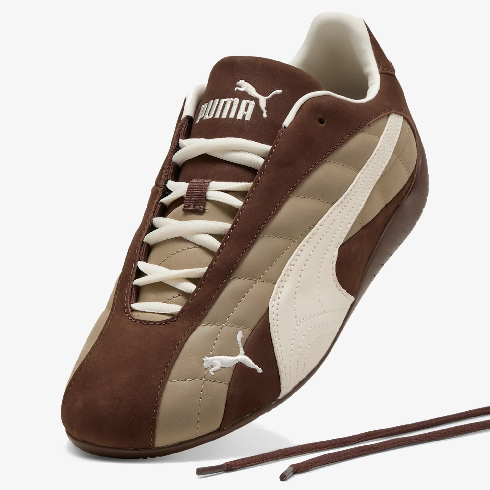 PUMA | SPEEDCAT PLUS { ESPRESSO BROWN-WARM WHITE - Image 4