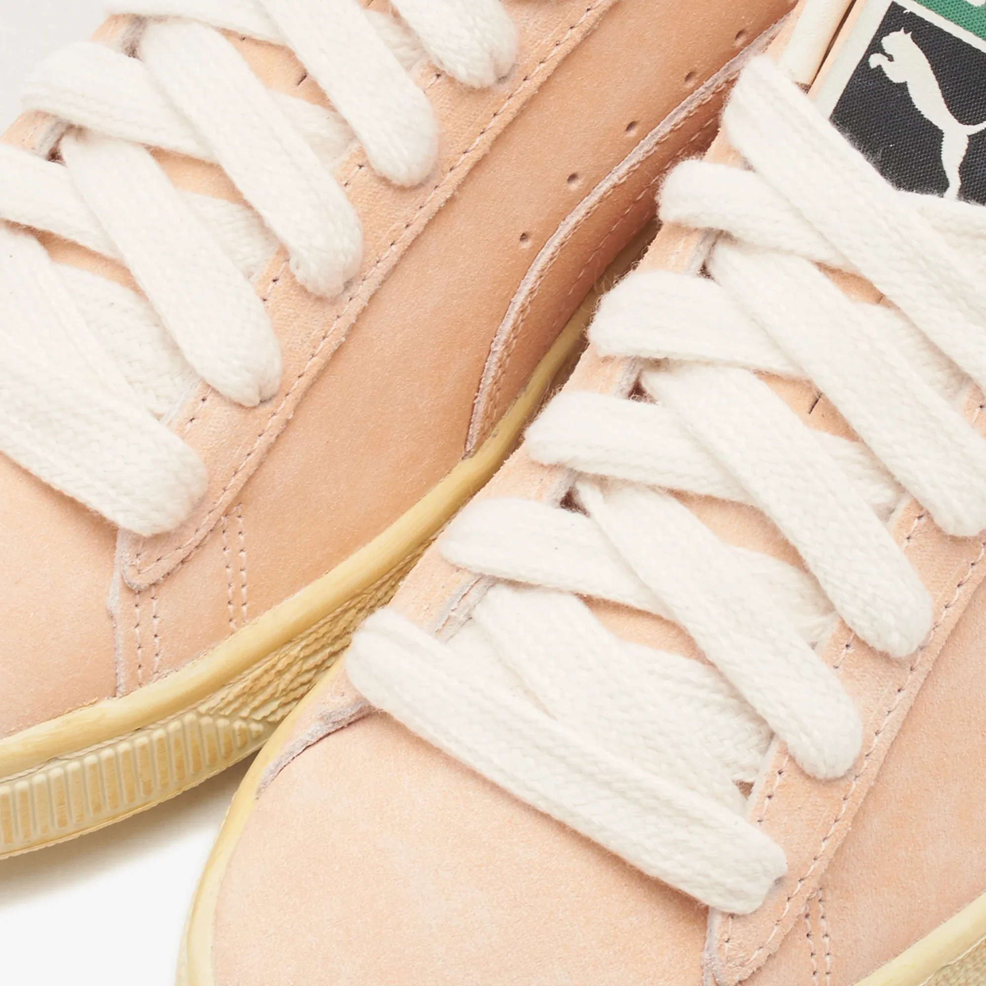 PUMA | SUEDE FADED { BRIGHT MELON-FROSTED IVORY - Image 4