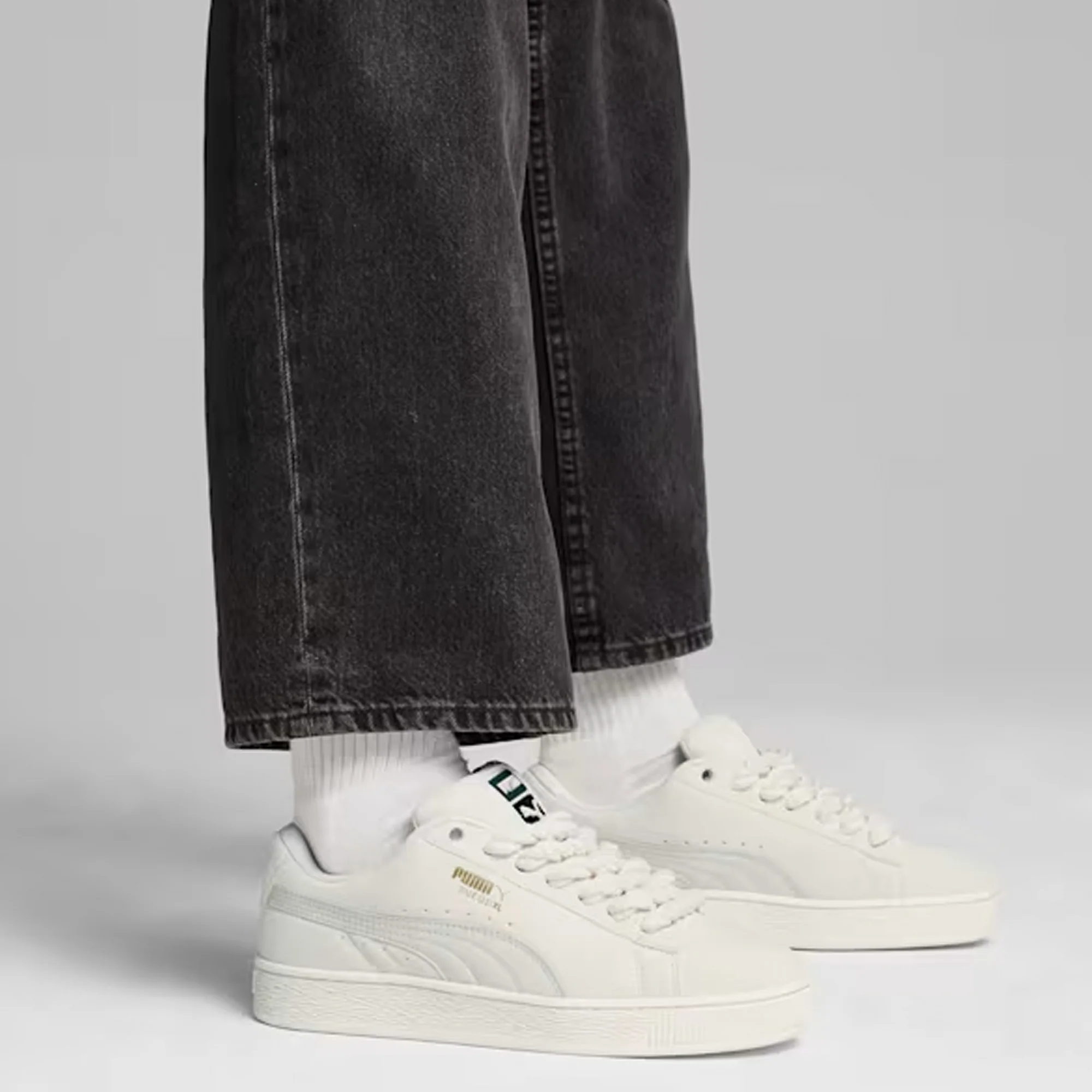 PUMA | SUEDE XL ROPE { FROSTED LVORY-VAPOR GRAY - Image 7