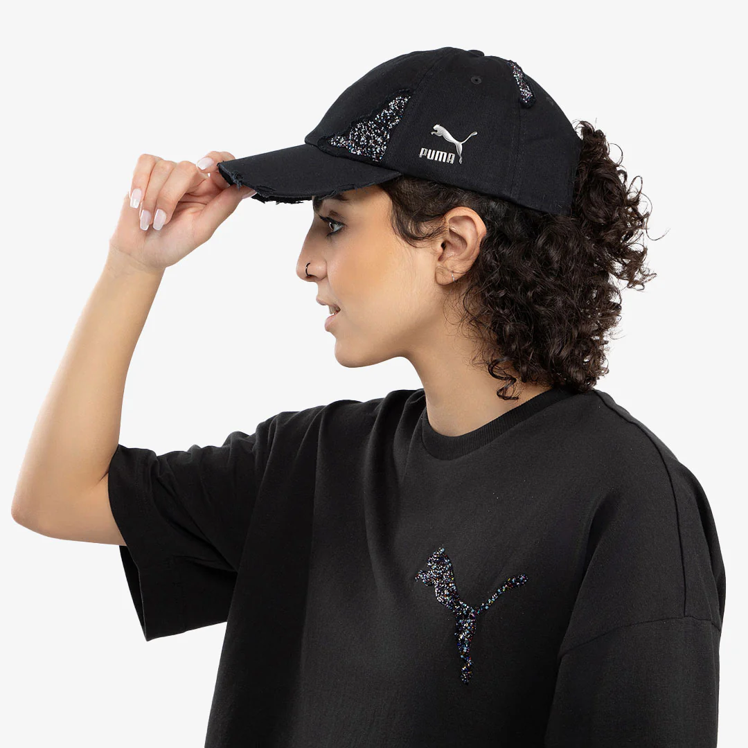 PUMA | SWAROVSKI CRYSTALS CAP { BLACK - Image 2
