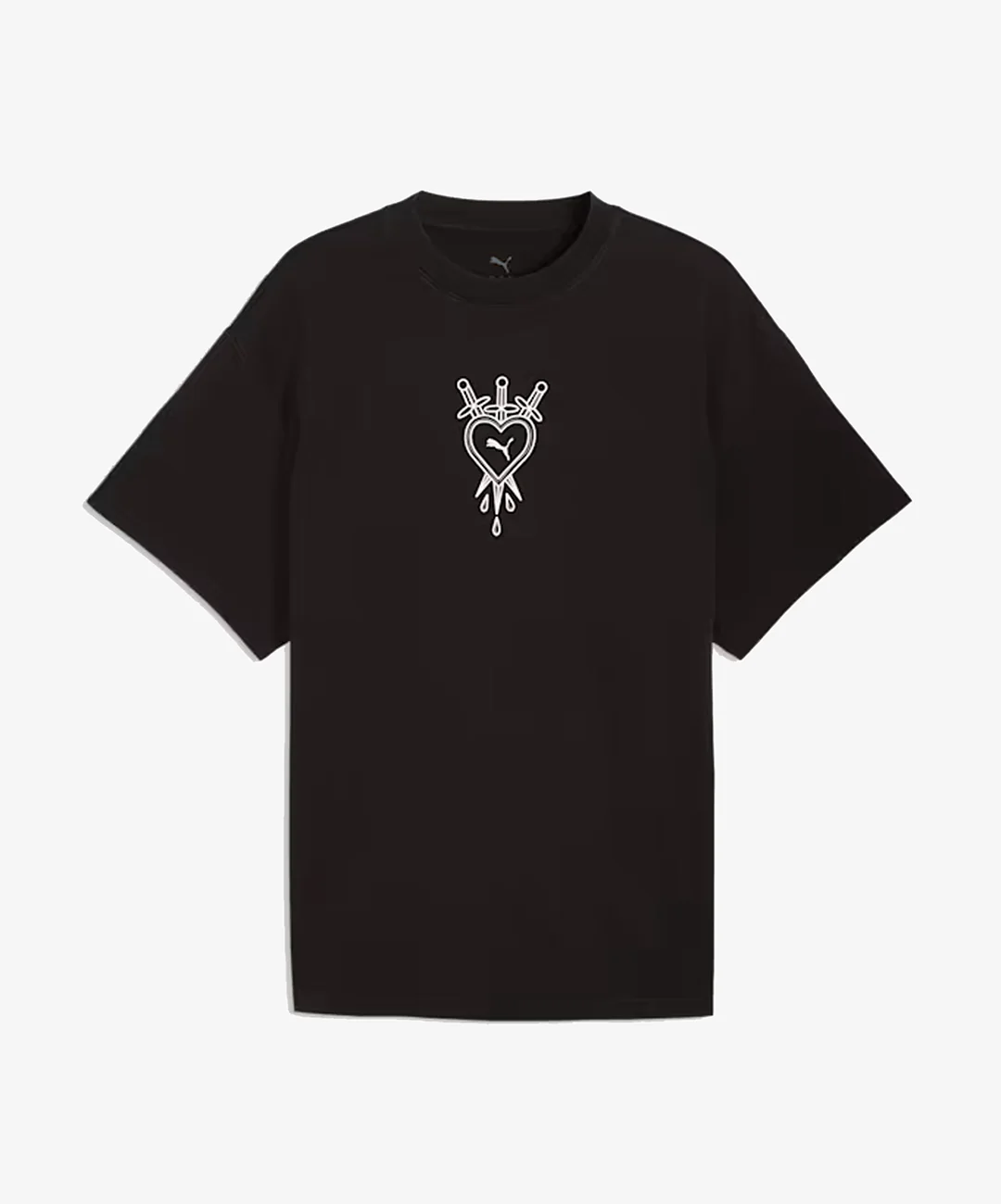 PUMA | SWISH N' INK OVERSIZED BASKETBALL COTTON TEE III { PUMA BLACK