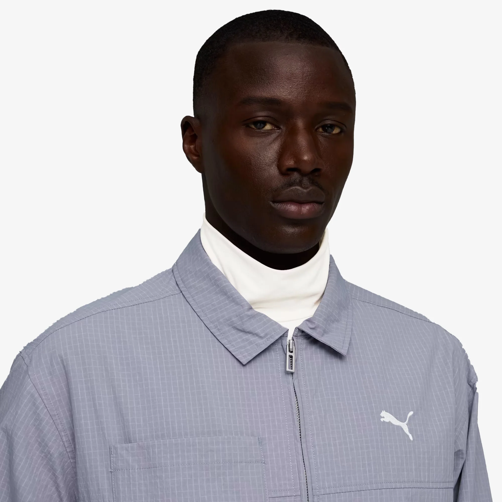PUMA | WARDROBE ESSENTIALS WATER- REPELLENT JACKET { GRAY SKY - Image 3