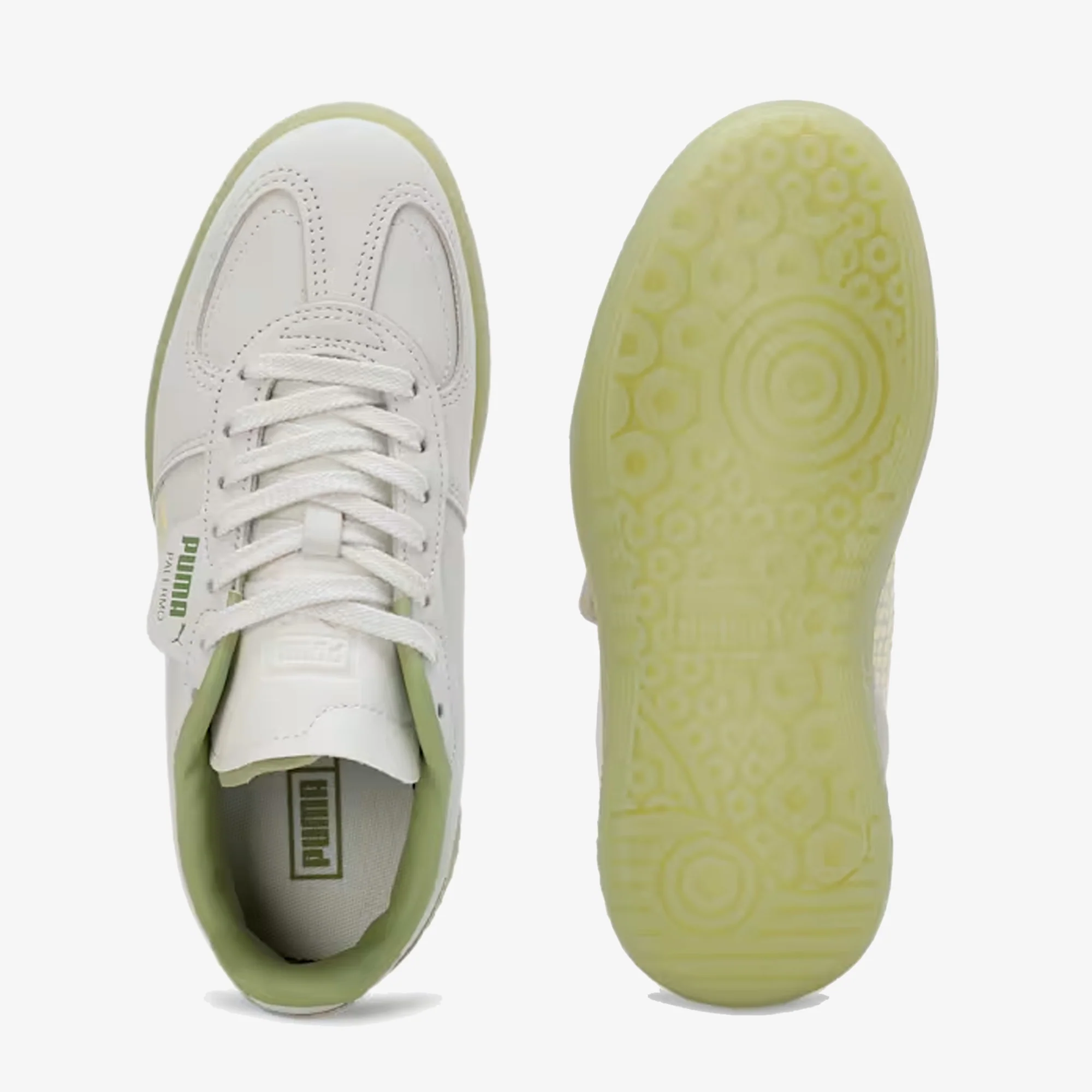 PUMA | PALERMO { VAPOR GRAY-CREAMY/GREEN - Image 6