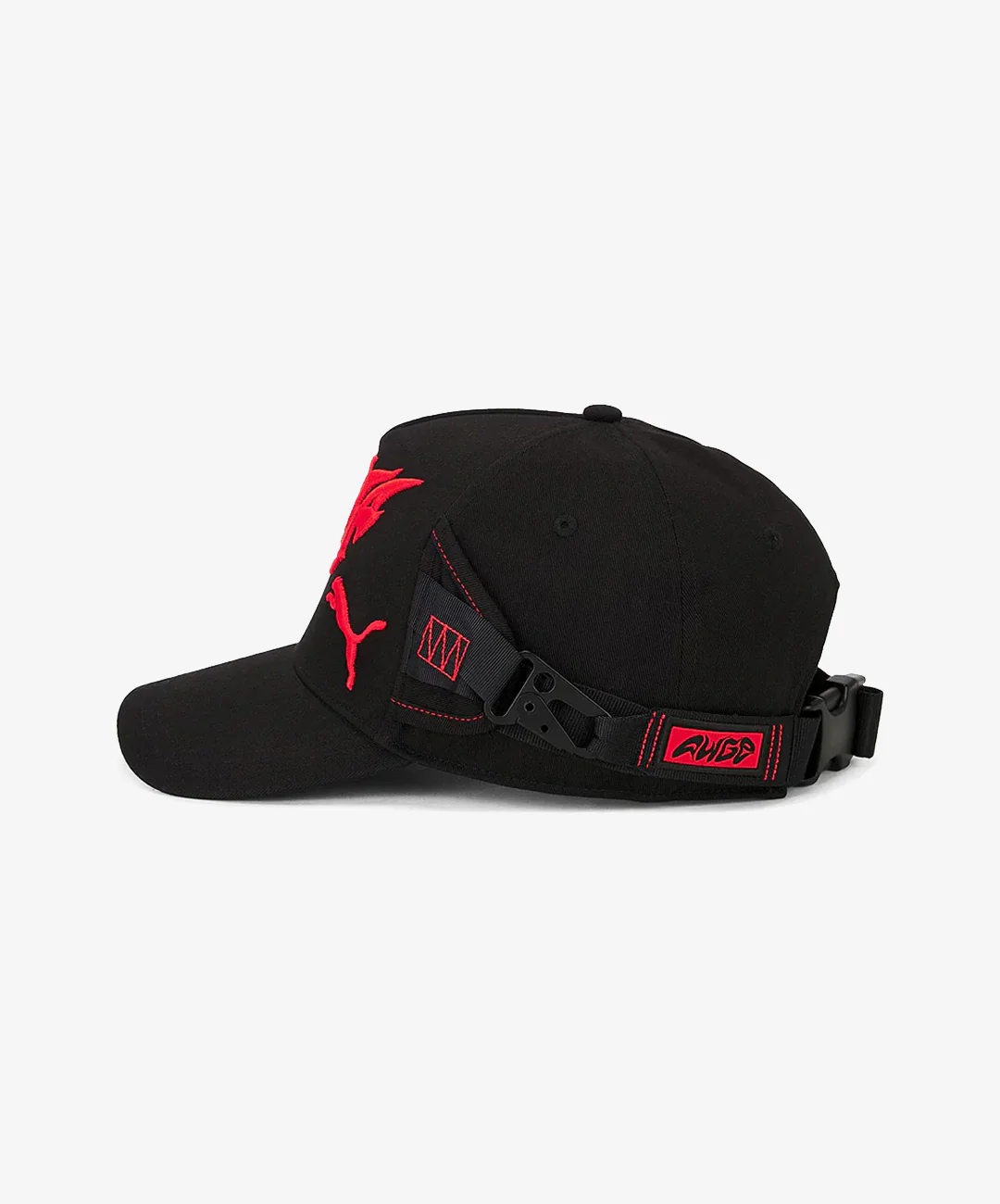 PUMA | x A$AP ROCKEY CAP { BLACK-FIERCE RED - Image 4