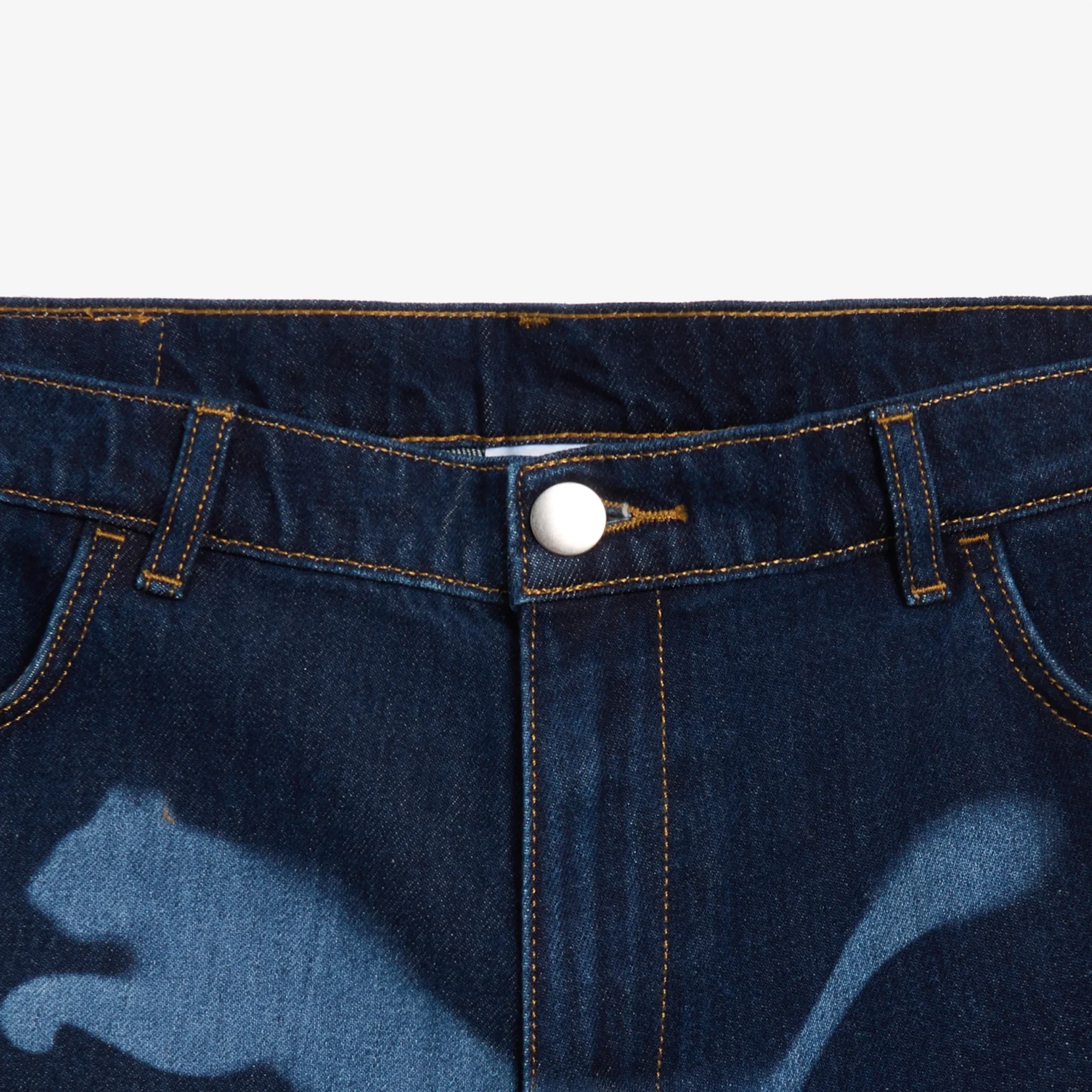 PUMA | x A$AP ROCKY DENIM SHORTS { DARK DENIM - Image 4