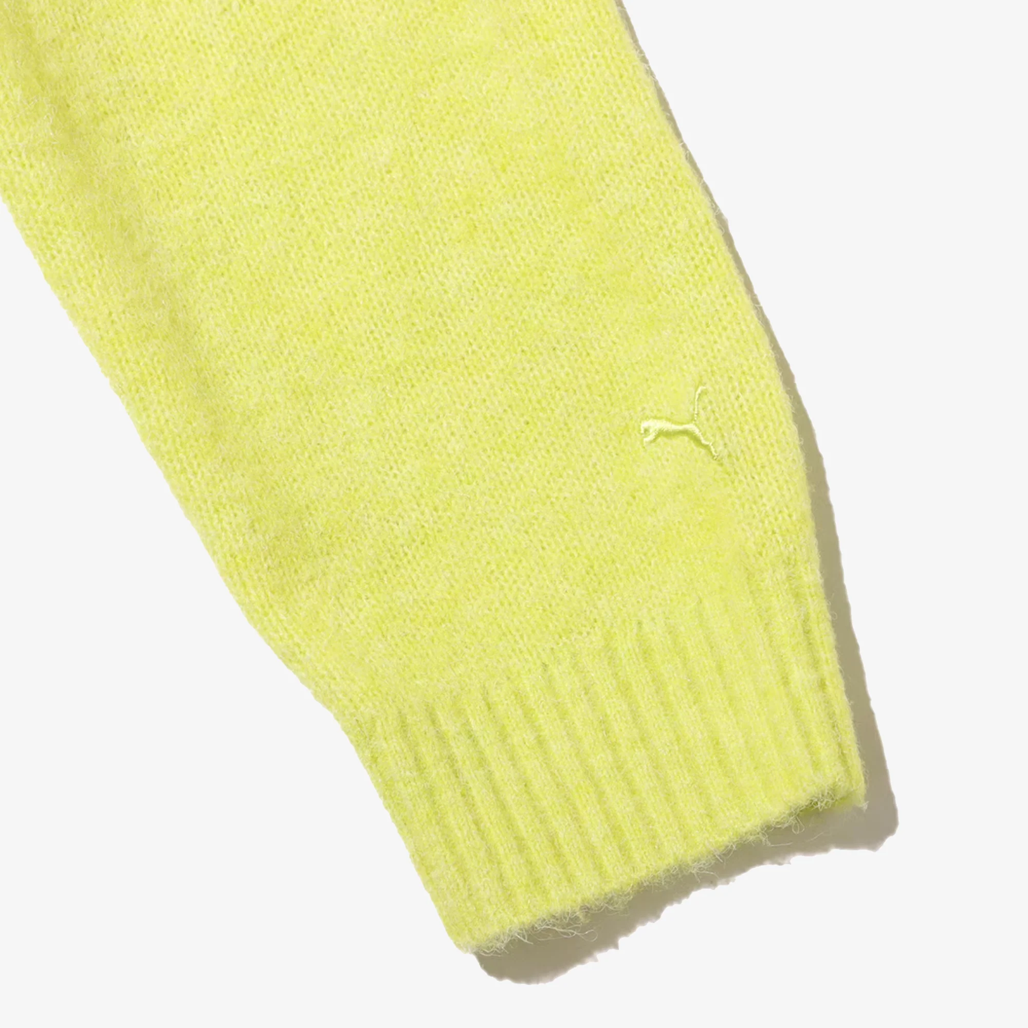 Puma | x ARIES KNITTED CARDIGAN { YELLOW/GREEN - Image 5
