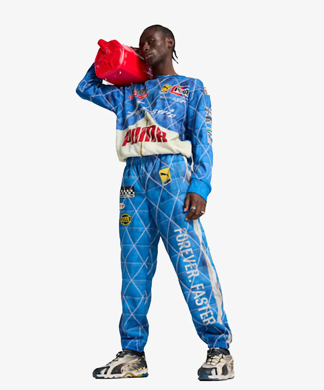 PUMA |X A$AP ROCKY QUILTED SWEATPANTS { CLYDE ROYAL - Image 7