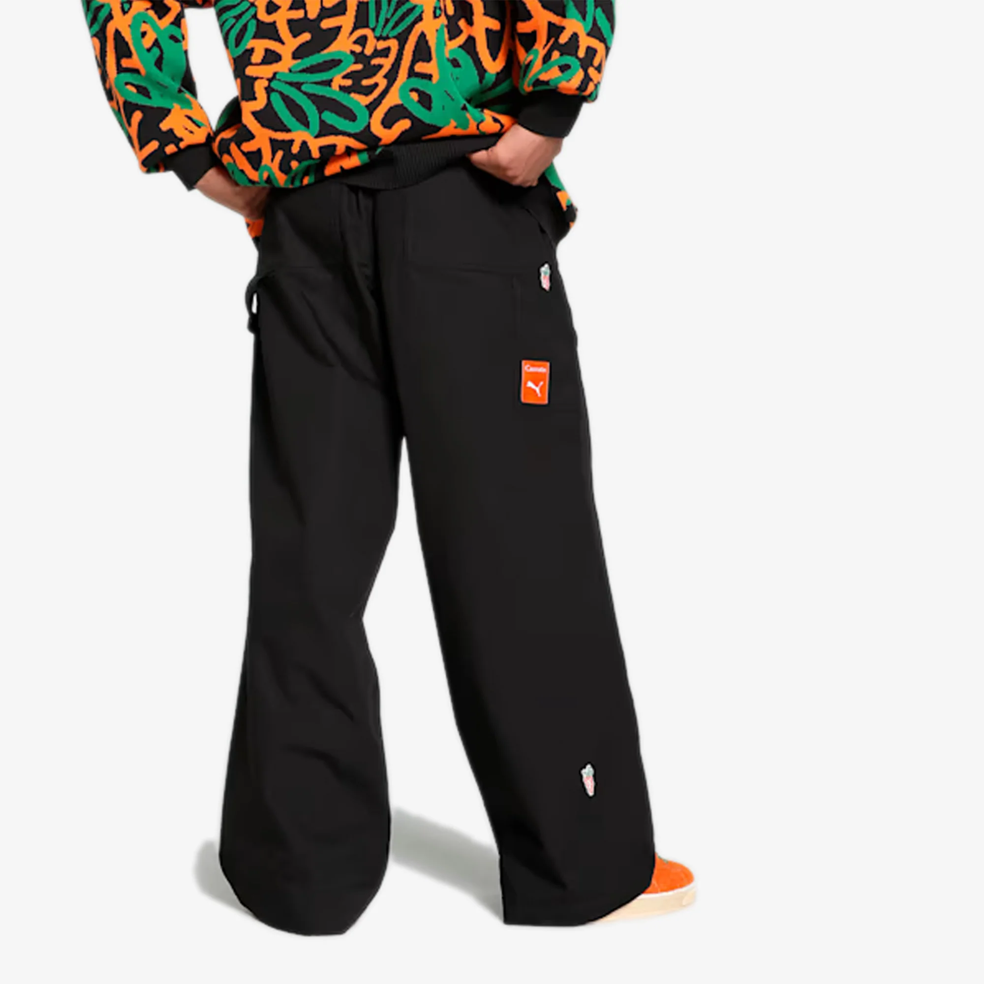 PUMA | x CARROTS RELAXED FIT CARGO PANTS { BLACK - Image 3