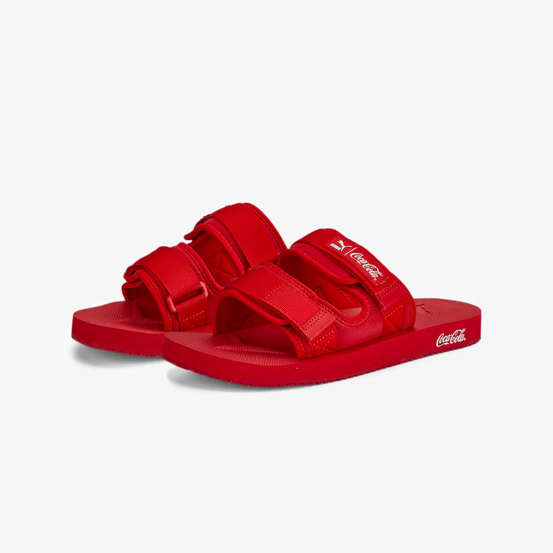 Puma | PUMA x COCA-COLA WILO SANDALS { RED - Image 2