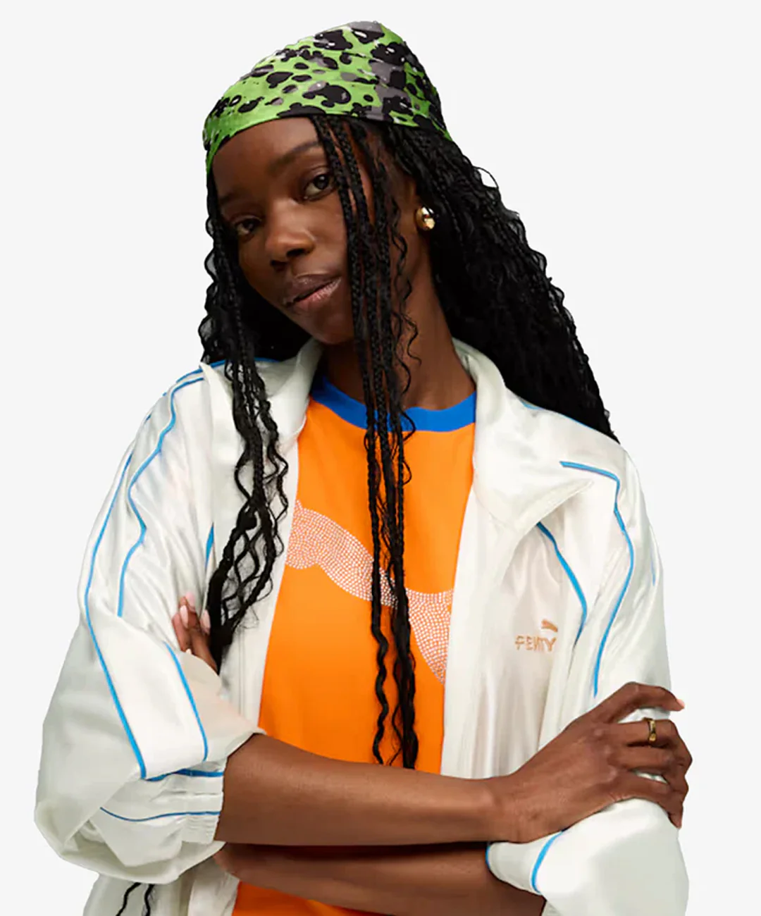 PUMA | x FENTY SCARF { ELEKTRO GREEN-PUMA BLACK