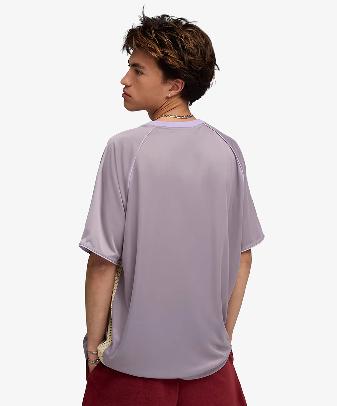 PUMA | x FENTY SHORT SLEEVE JERSEY { PALE PLUM - Image 2