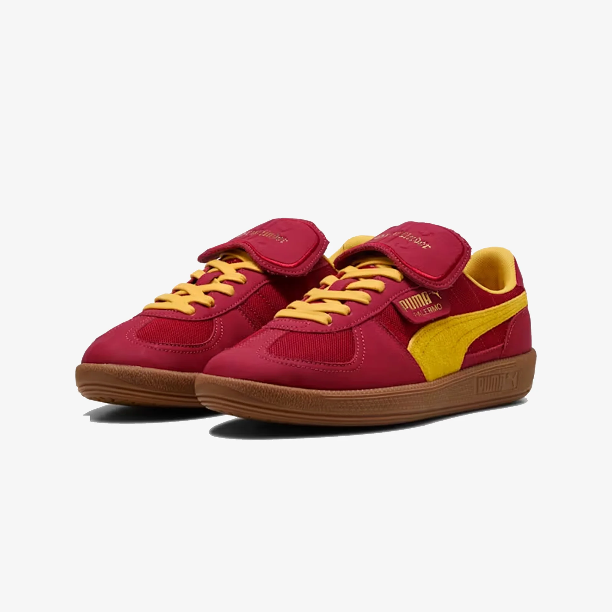 PUMA | x HARRY POTTER PALERMO HAIRY SUEDE FORMSTRIP { DARK CRIMSON-YELLOW SIZZLE - Image 2