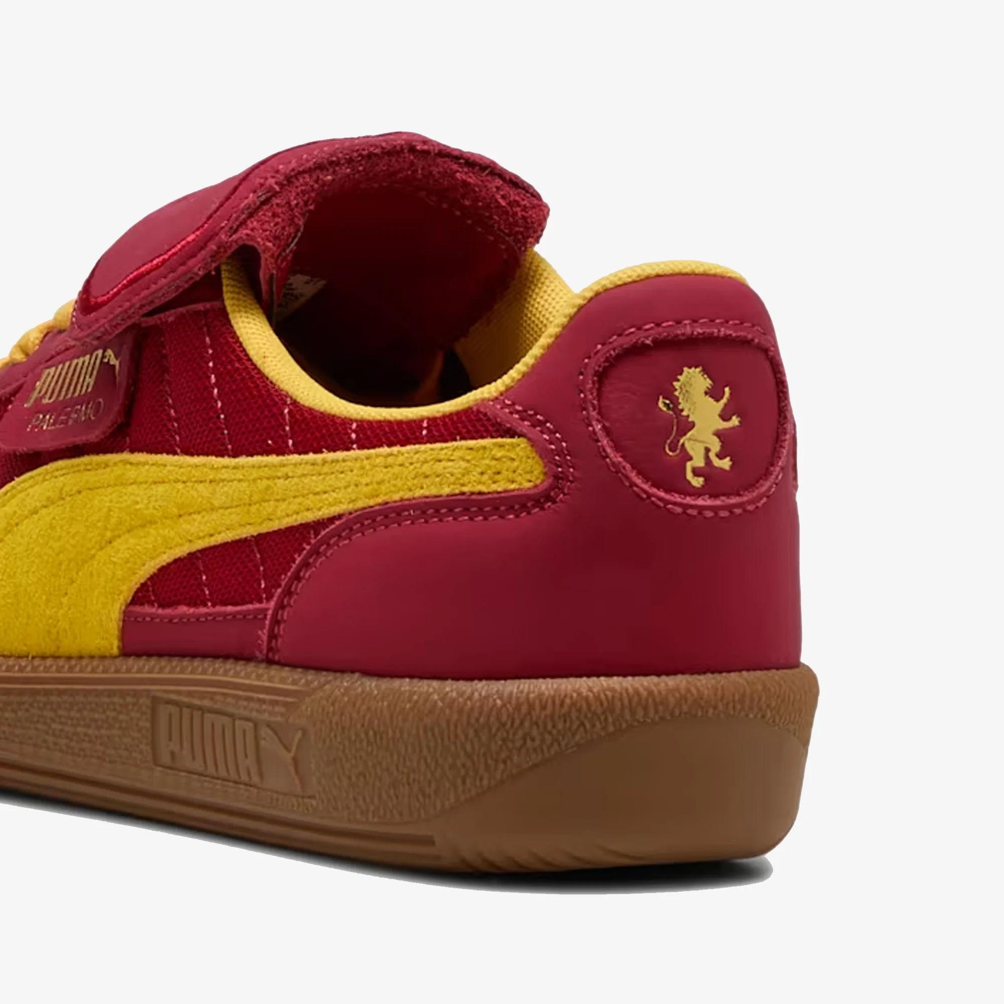 PUMA | x HARRY POTTER PALERMO HAIRY SUEDE FORMSTRIP { DARK CRIMSON-YELLOW SIZZLE - Image 4
