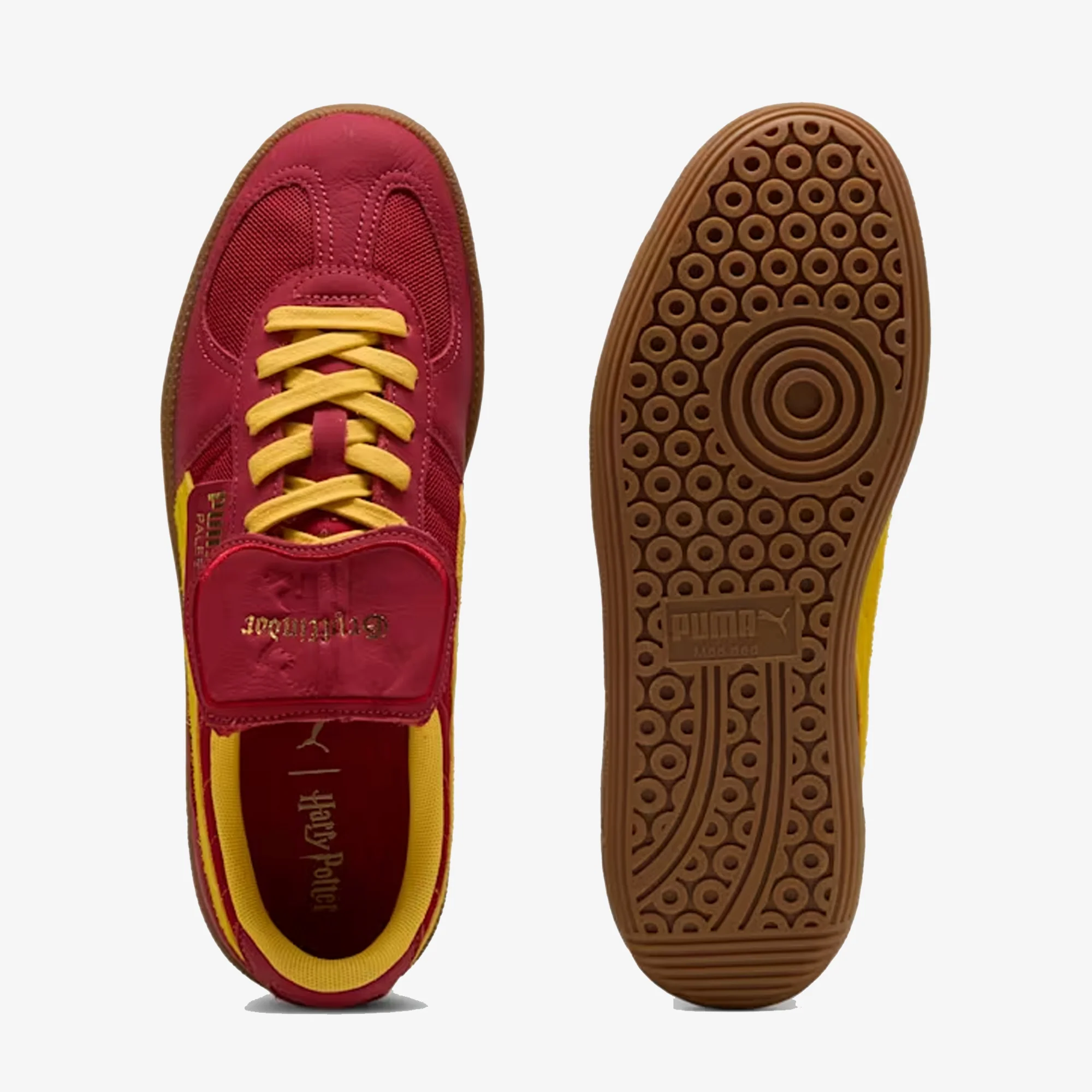 PUMA | x HARRY POTTER PALERMO HAIRY SUEDE FORMSTRIP { DARK CRIMSON-YELLOW SIZZLE - Image 5