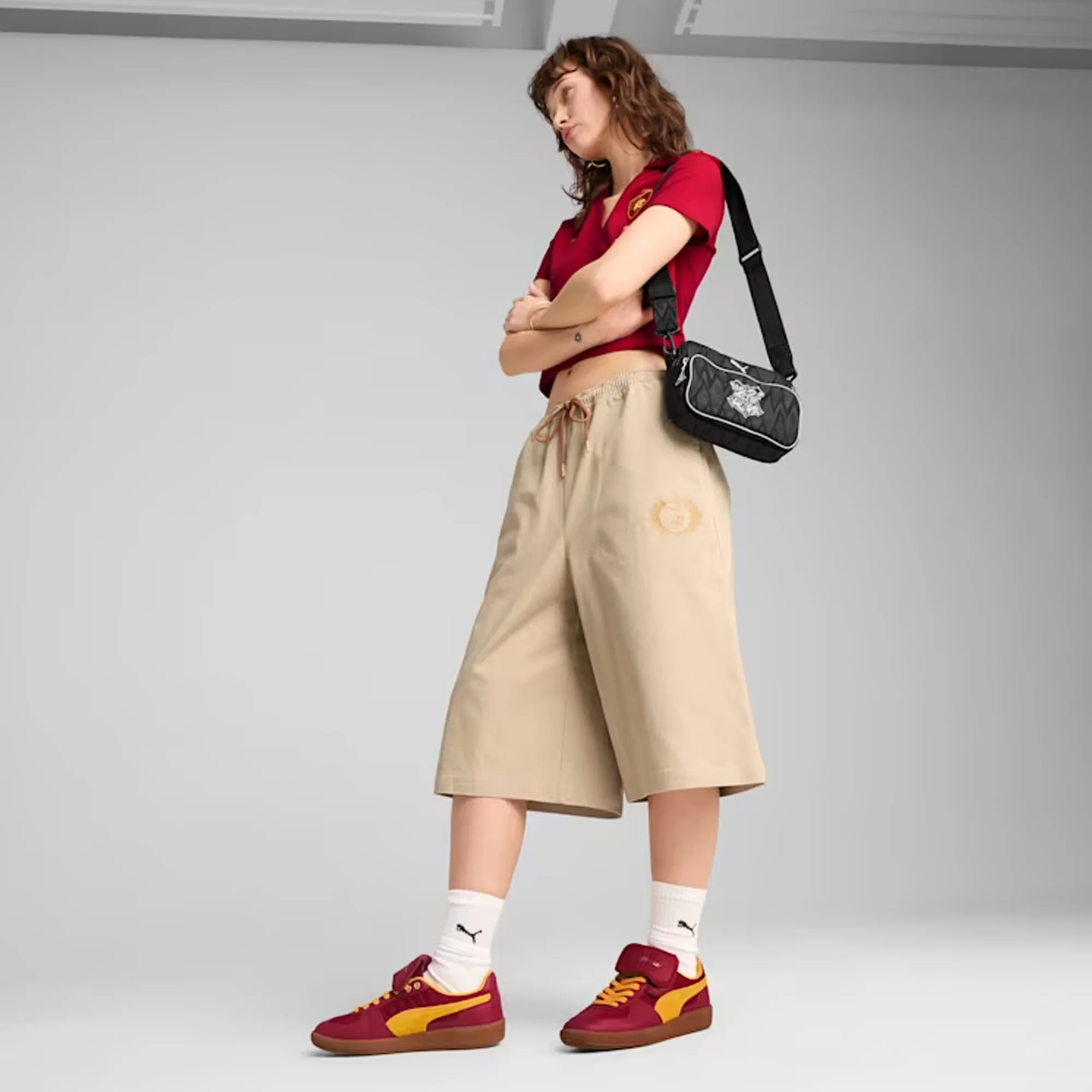 PUMA | x HARRY POTTER PALERMO HAIRY SUEDE FORMSTRIP { DARK CRIMSON-YELLOW SIZZLE - Image 7
