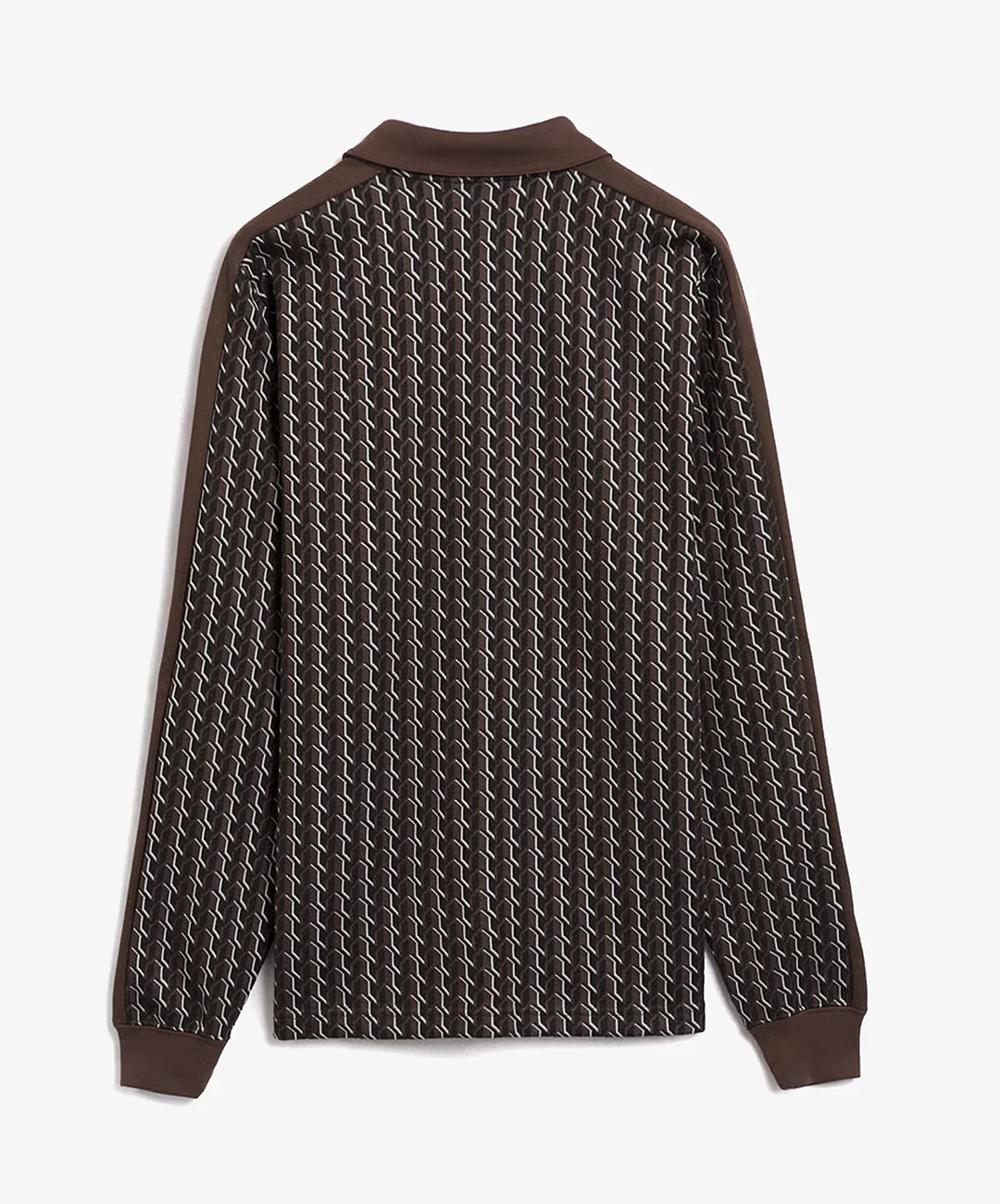 PUMA | x JJJJOUND T7 LONGSLEEVE POLO { CHOCOLATE - Image 2