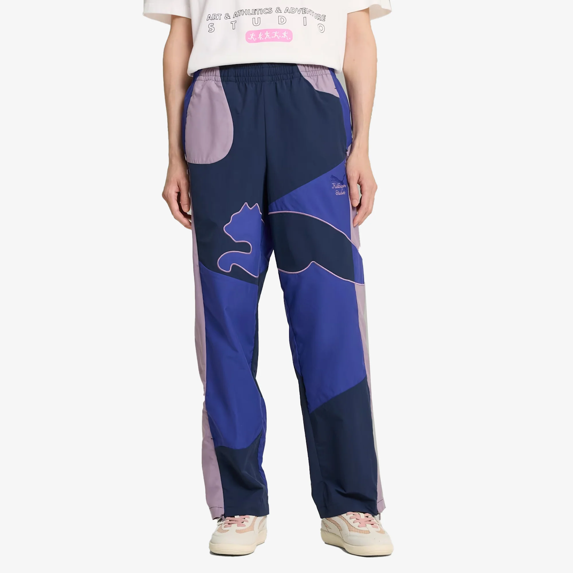 PUMA | x KIDSUPER CELLERATOR RELAXED FIT PANTS { LAPIS LAZULI