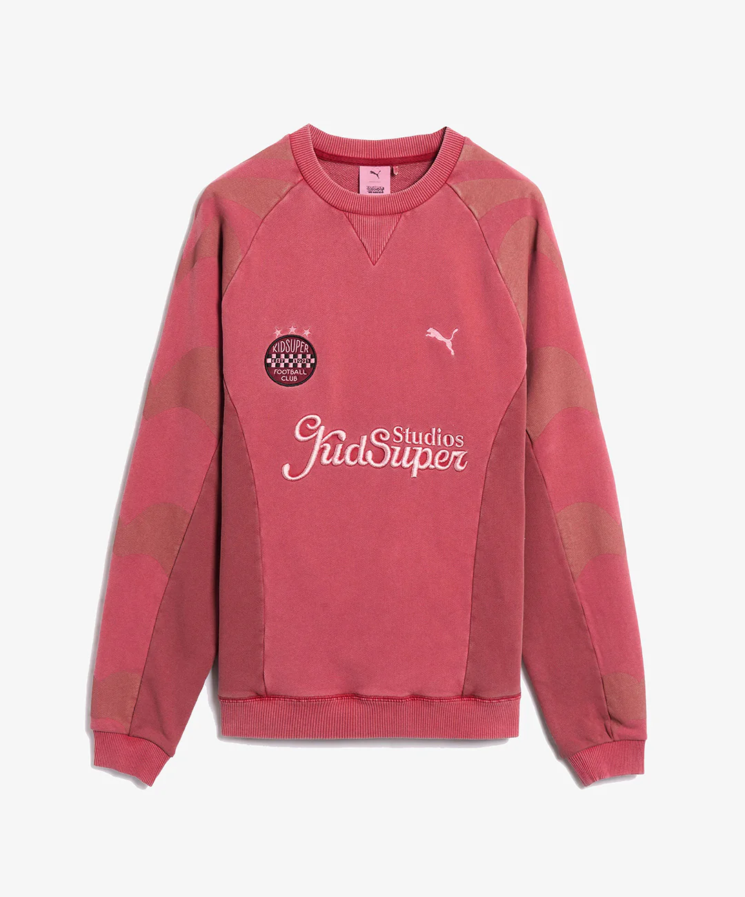 PUMA | x KIDSUPER CREW SWEAT { RED