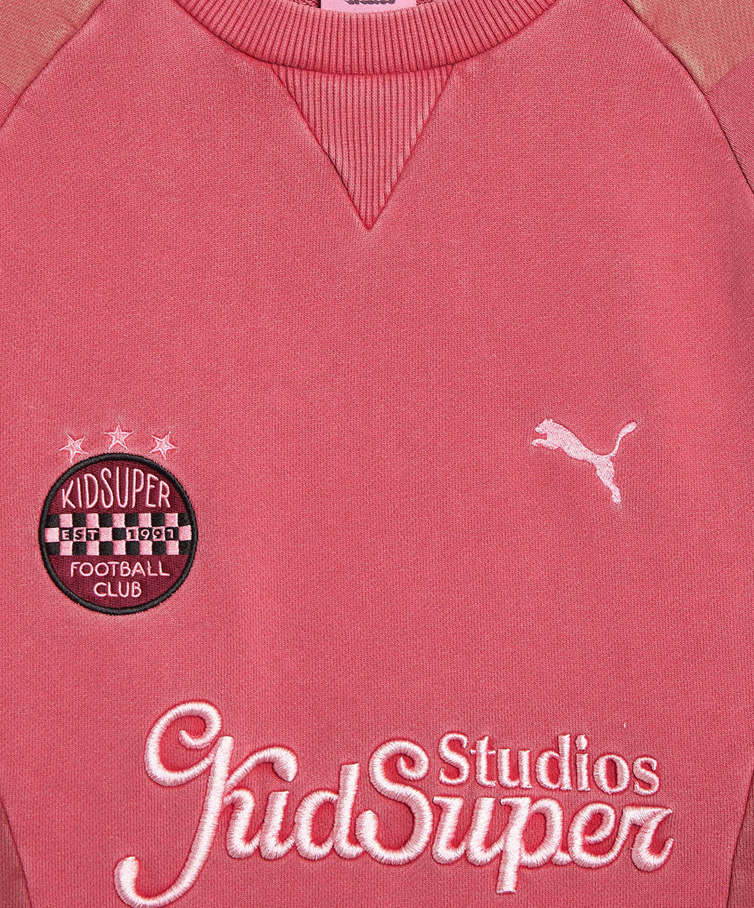 PUMA | x KIDSUPER CREW SWEAT { RED - Image 6