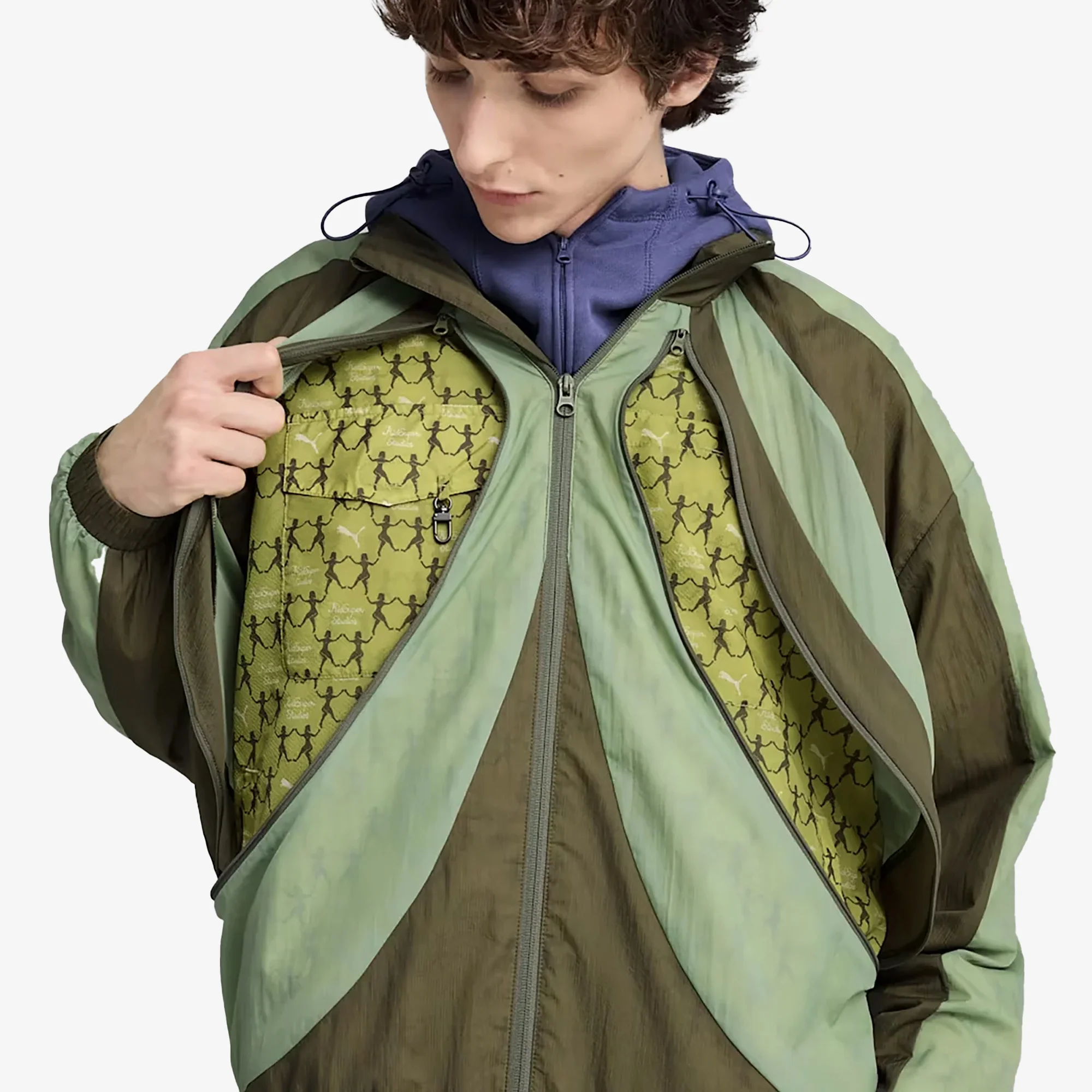 PUMA | X KIDSUPER FIT WINDBREAKER { DUSTY GREEN - Image 6