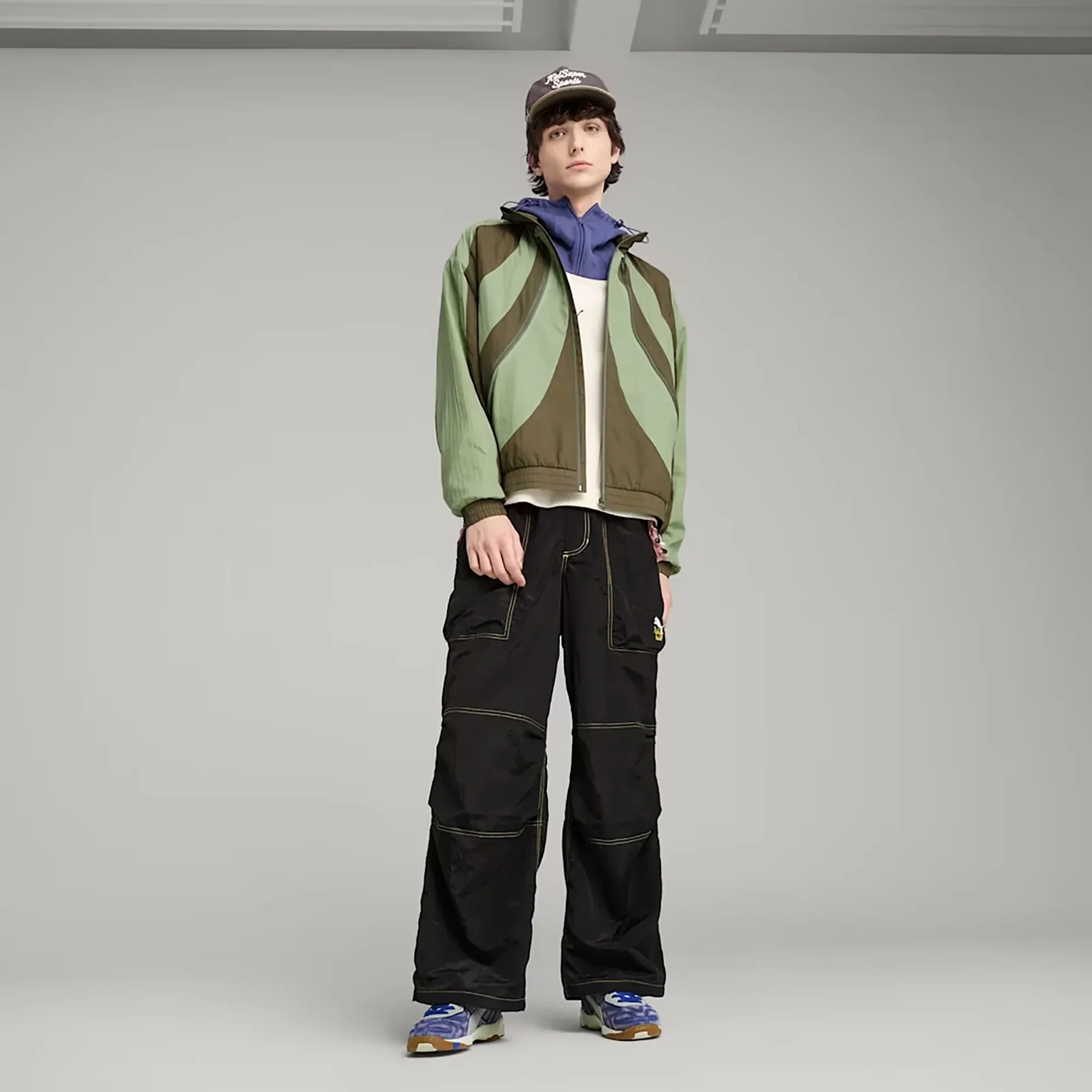 PUMA | X KIDSUPER FIT WINDBREAKER { DUSTY GREEN - Image 7