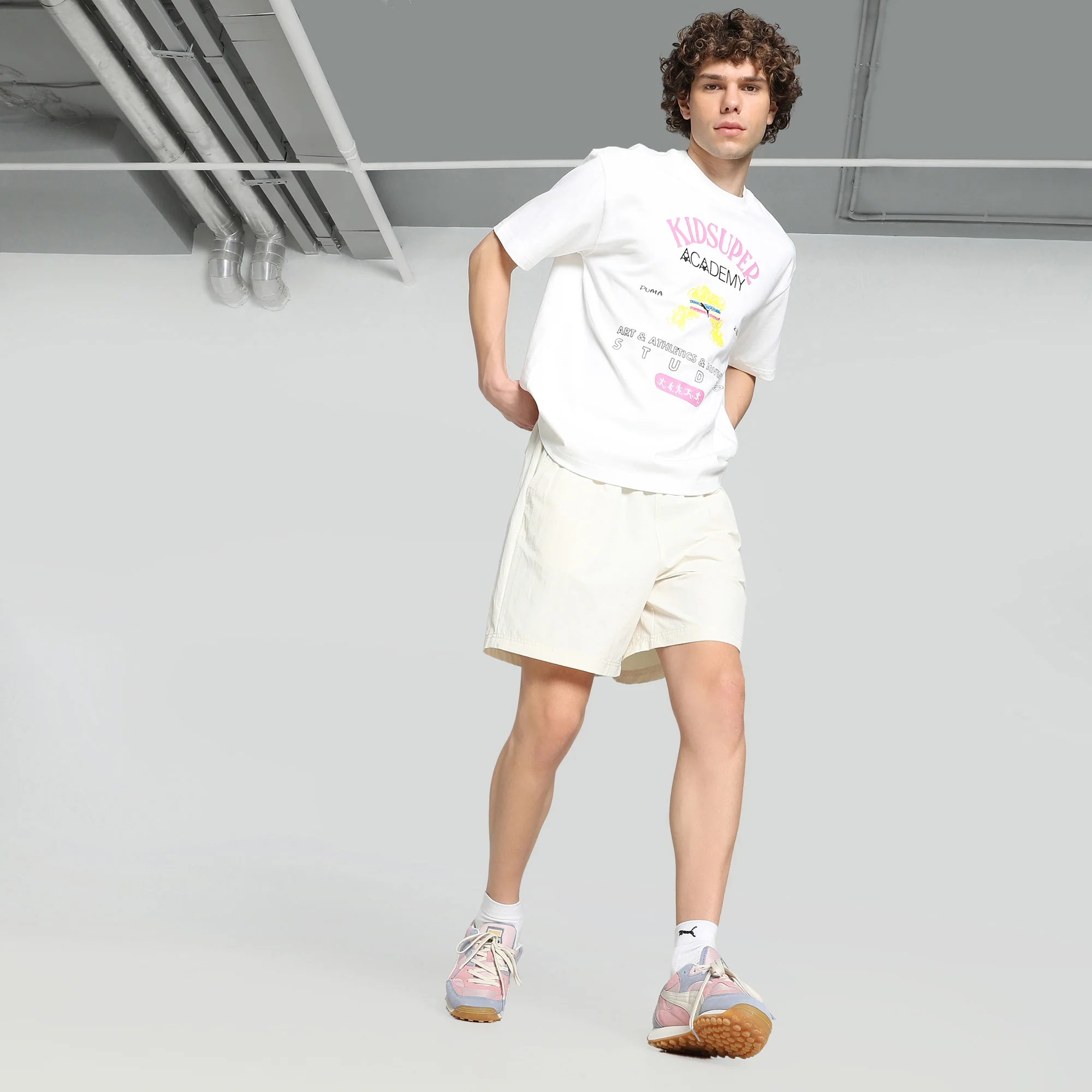 PUMA | x KIDSUPER GRAPHIC TEA { WHITE - Image 6